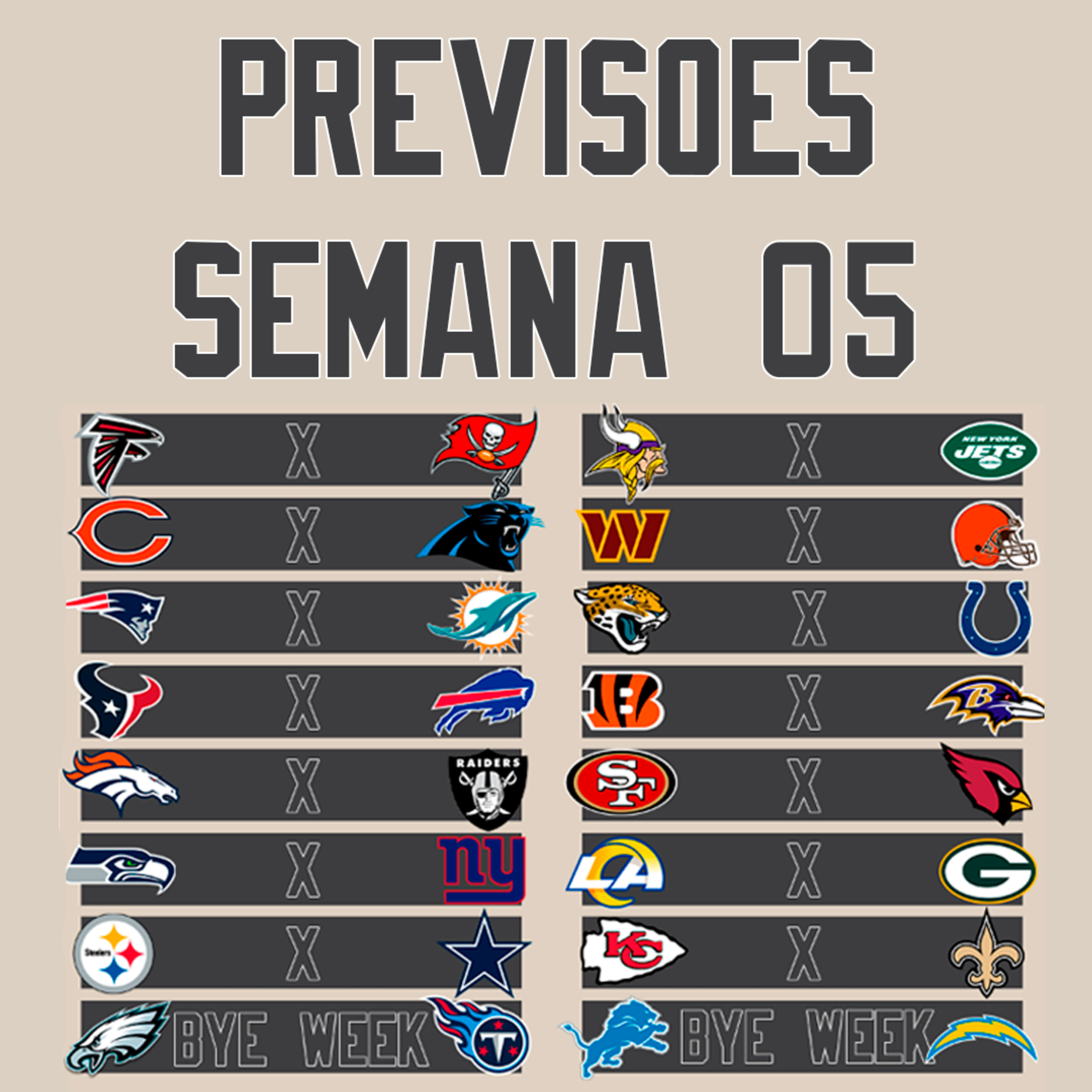 Inside The Field - 23 - Previsões Semana 05 da NFL episode artwork