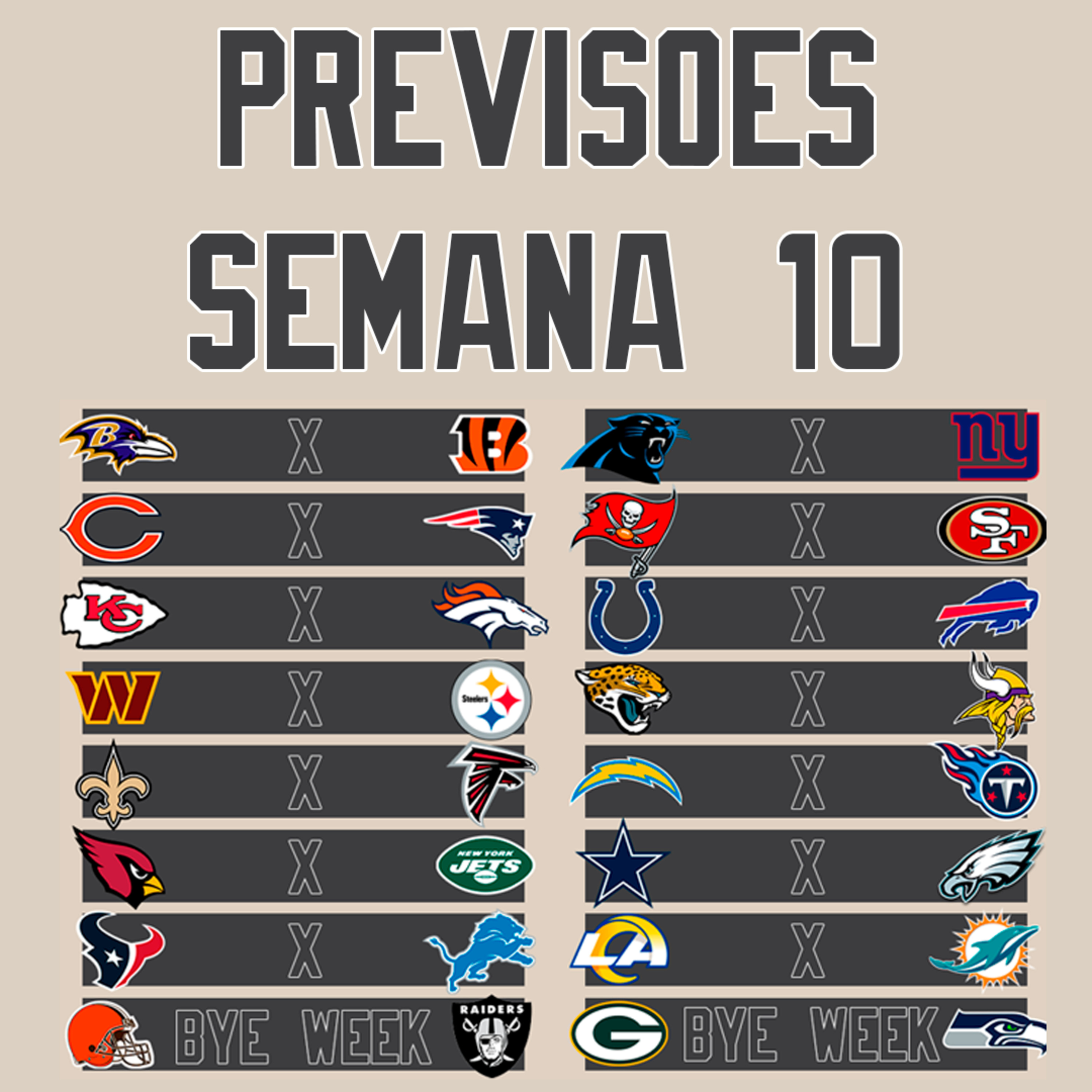 Inside The Field - 33 - Previsões Semana 10 da NFL episode artwork
