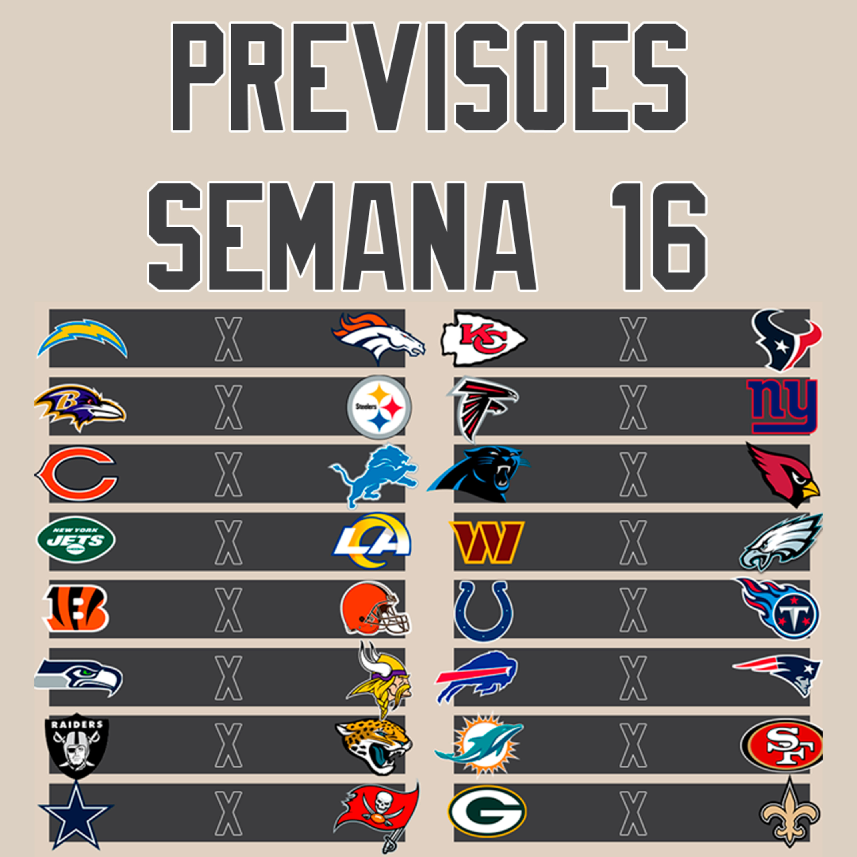 Inside The Field - 45 - Previsões Semana 16 da NFL episode artwork