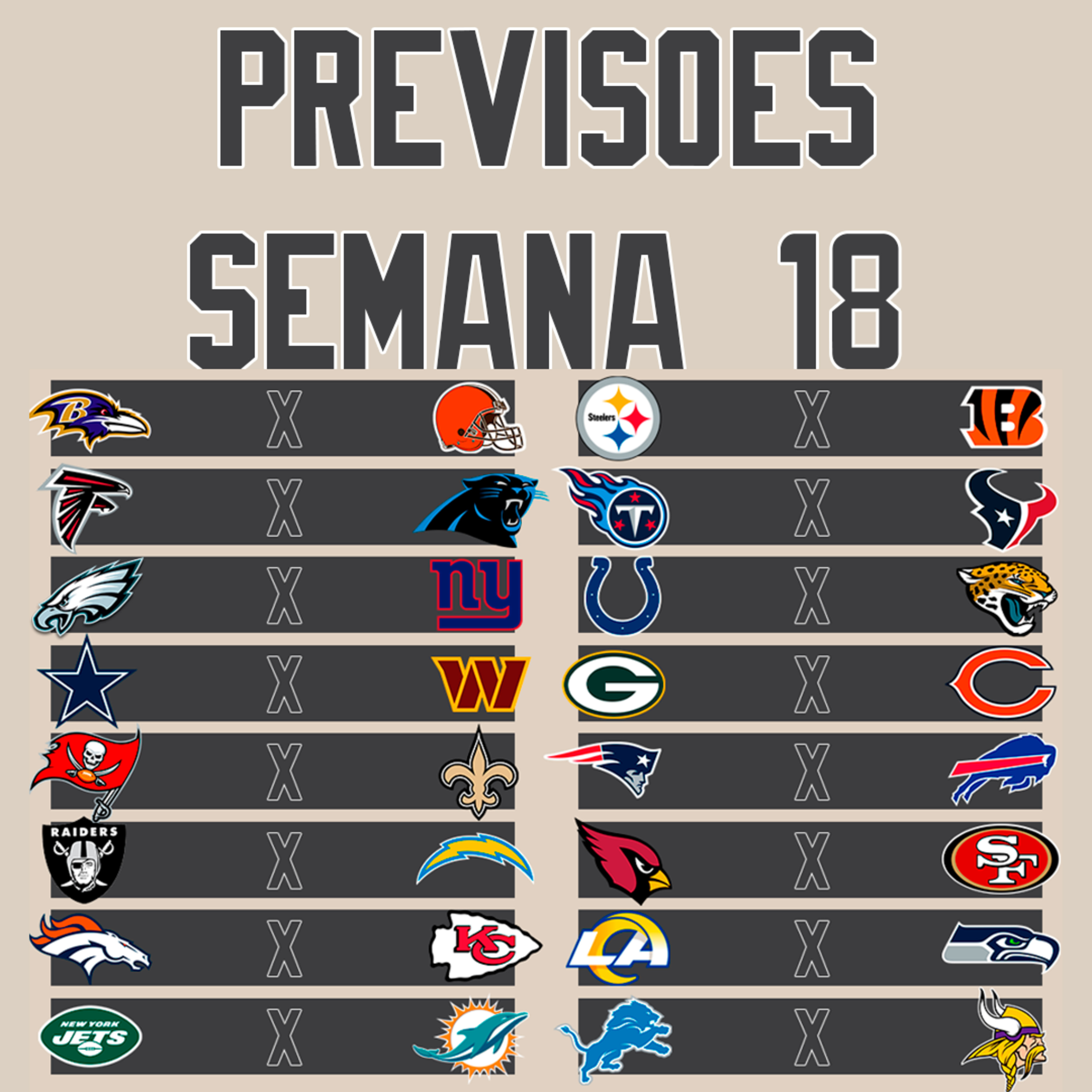 Inside The Field - 49 - Previsões Semana 18 da NFL episode artwork