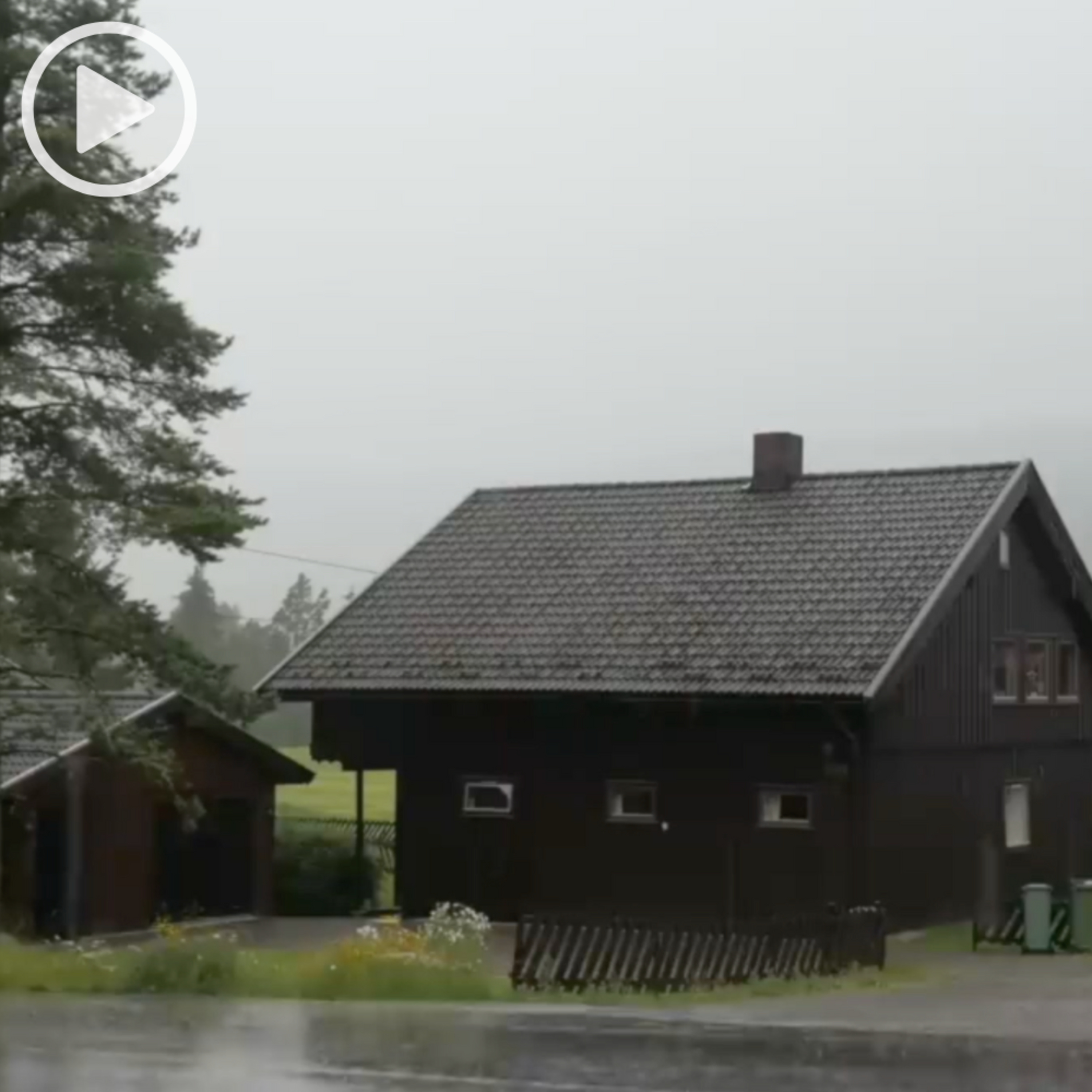 Thunderstorm Sounds in Norway | Rain and Thunder Sounds for Sleep, Relaxation, Insomnia, Stress Relief, or Study