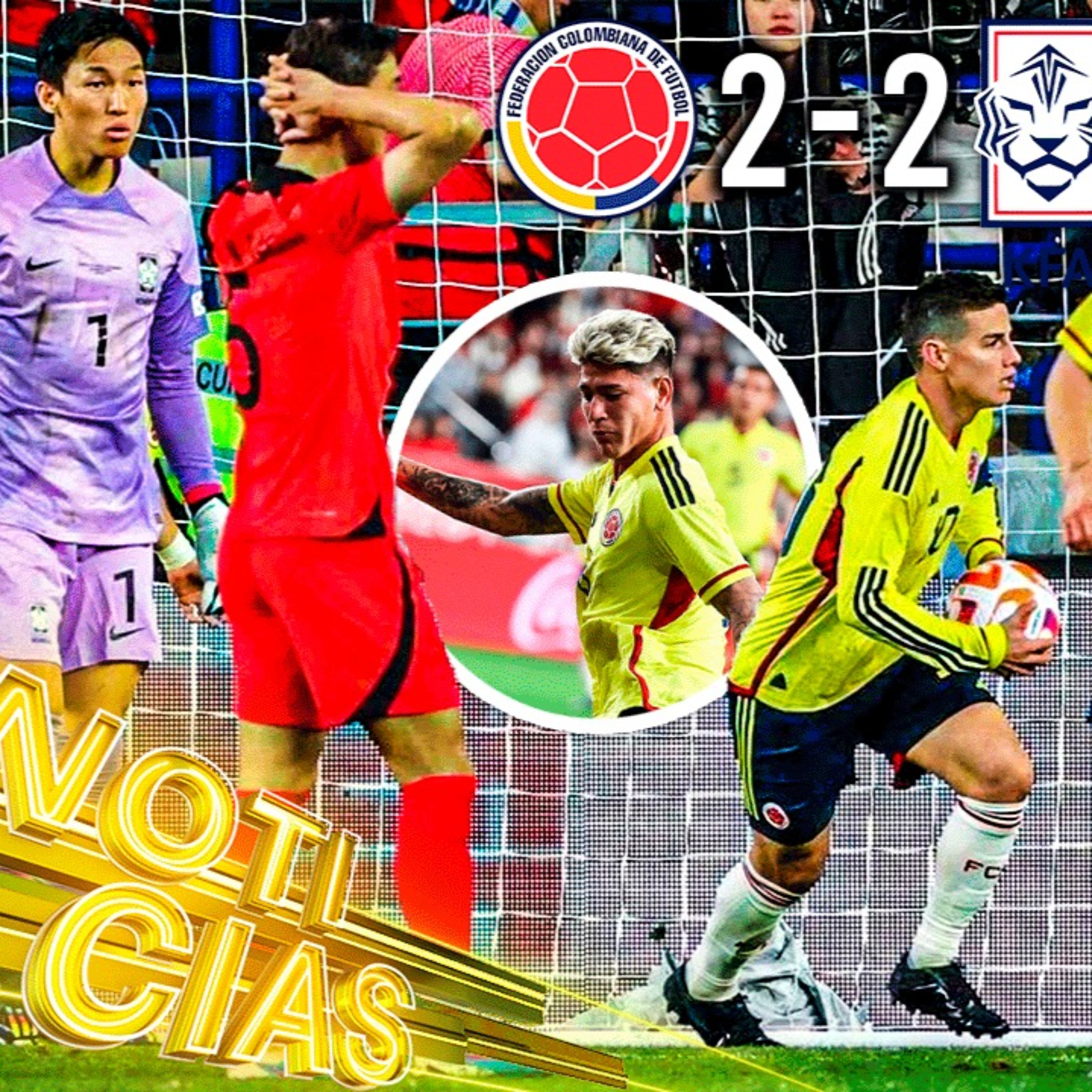 COLOMBIA 2 - 2 COREA RESUMEN COMPLETO | GOLES de JAMES y CARRASCAL episode artwork