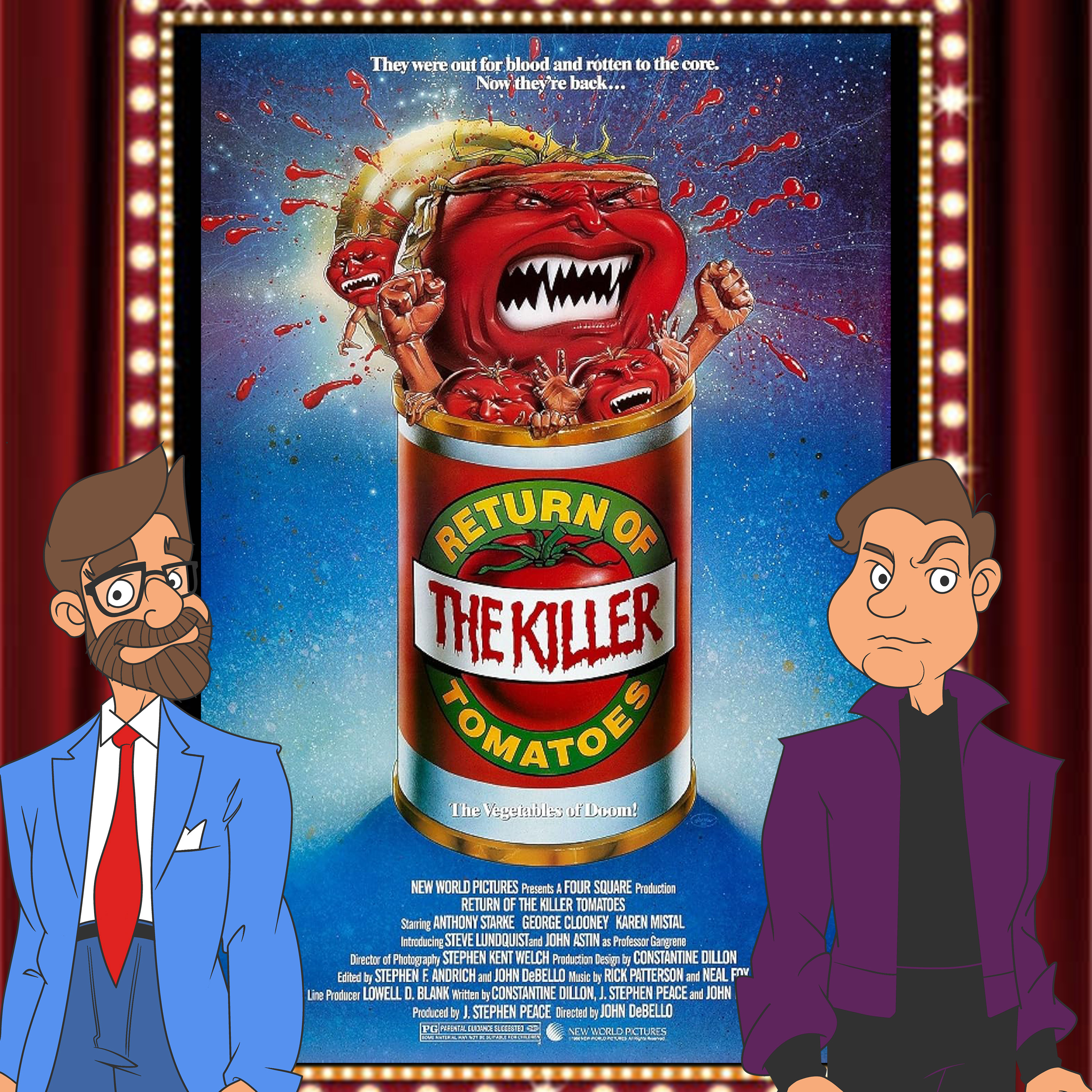 Return of the Killer Tomatoes (1988) - Drive-In Double Feature Episode 338 episode artwork