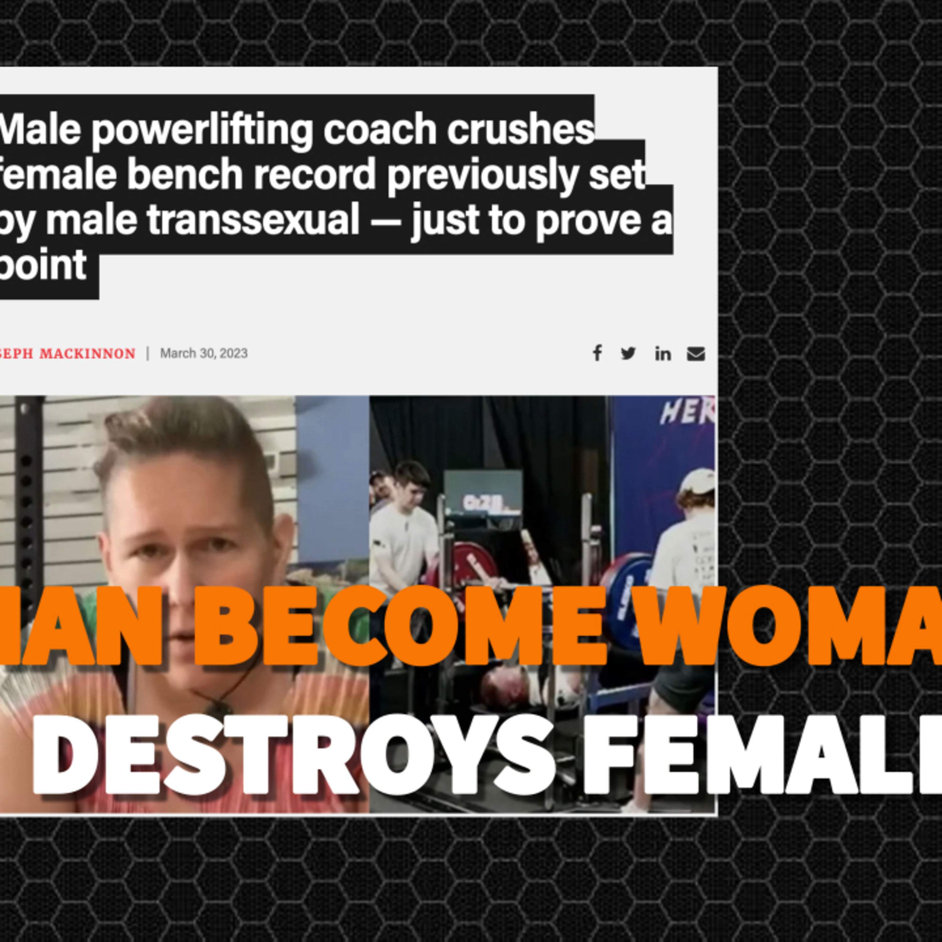 Man Becomes Woman For A Day And DESTROYS Powerlifting Record