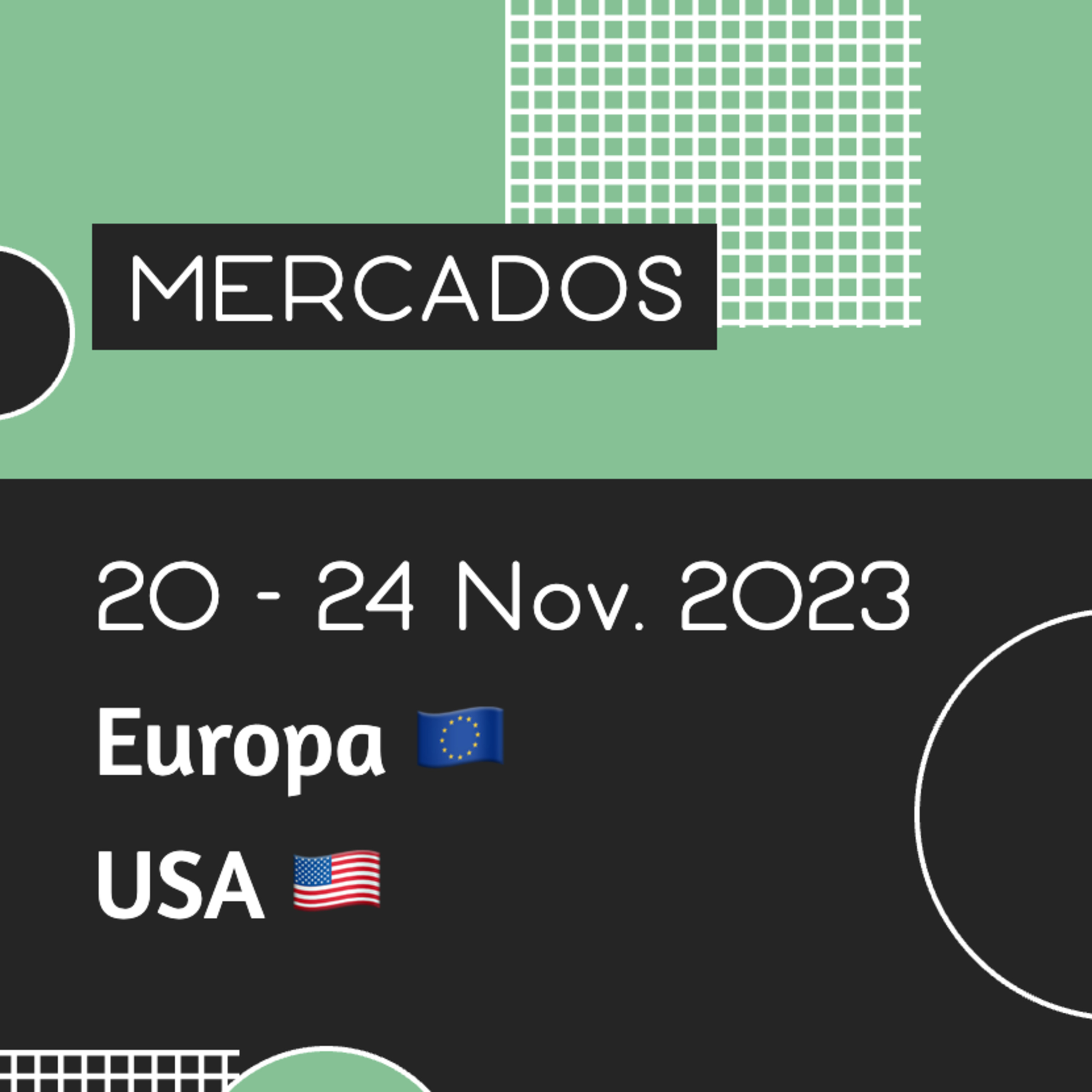 MERCADOS 💰 Semana del 20 al 24 de Noviembre de 2023 📈 EUROPA 🇪🇺 USA 🇺🇸