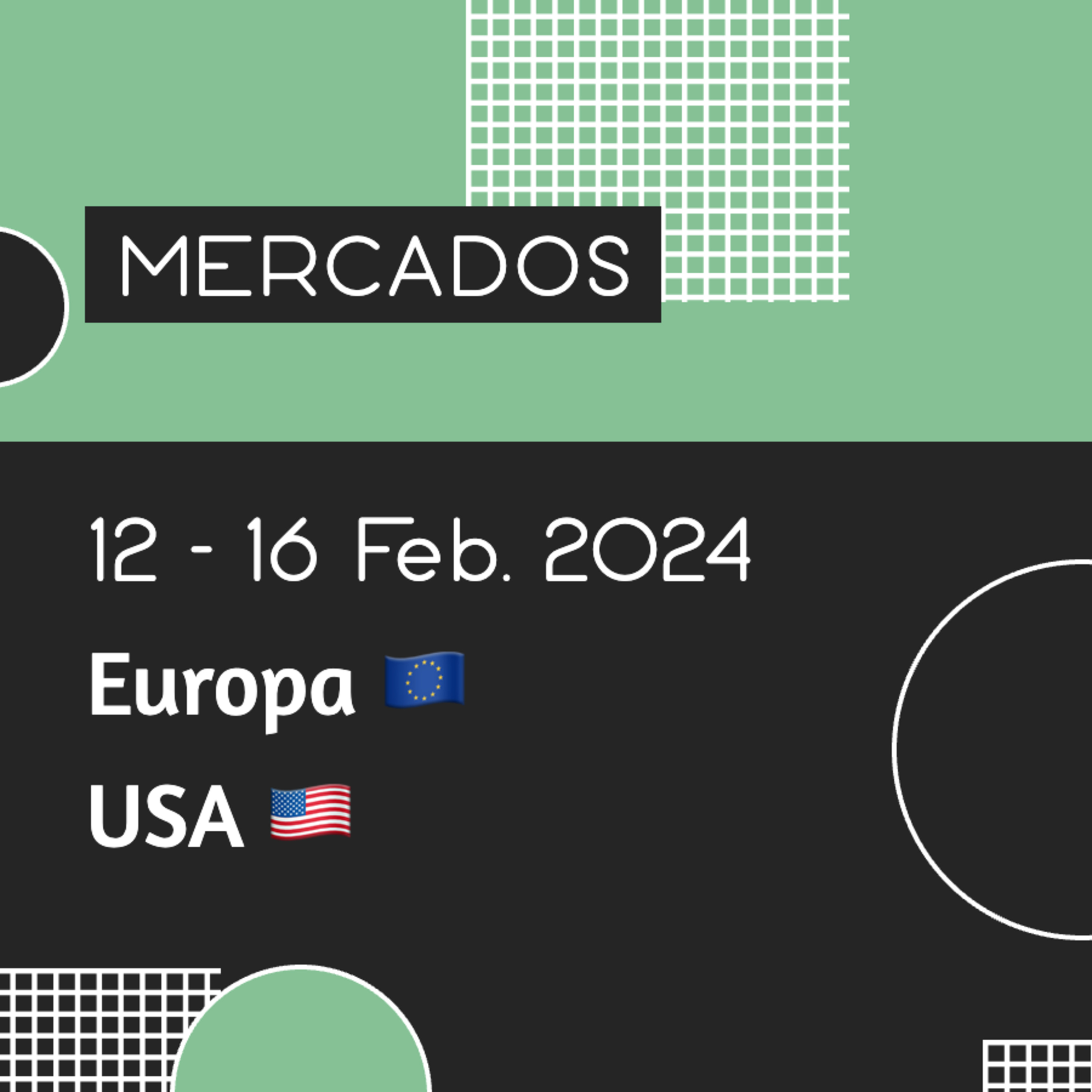 MERCADOS 💰 Semana del 12 al 16 de Febrero de 2024 📈 EUROPA 🇪🇺 USA 🇺🇸