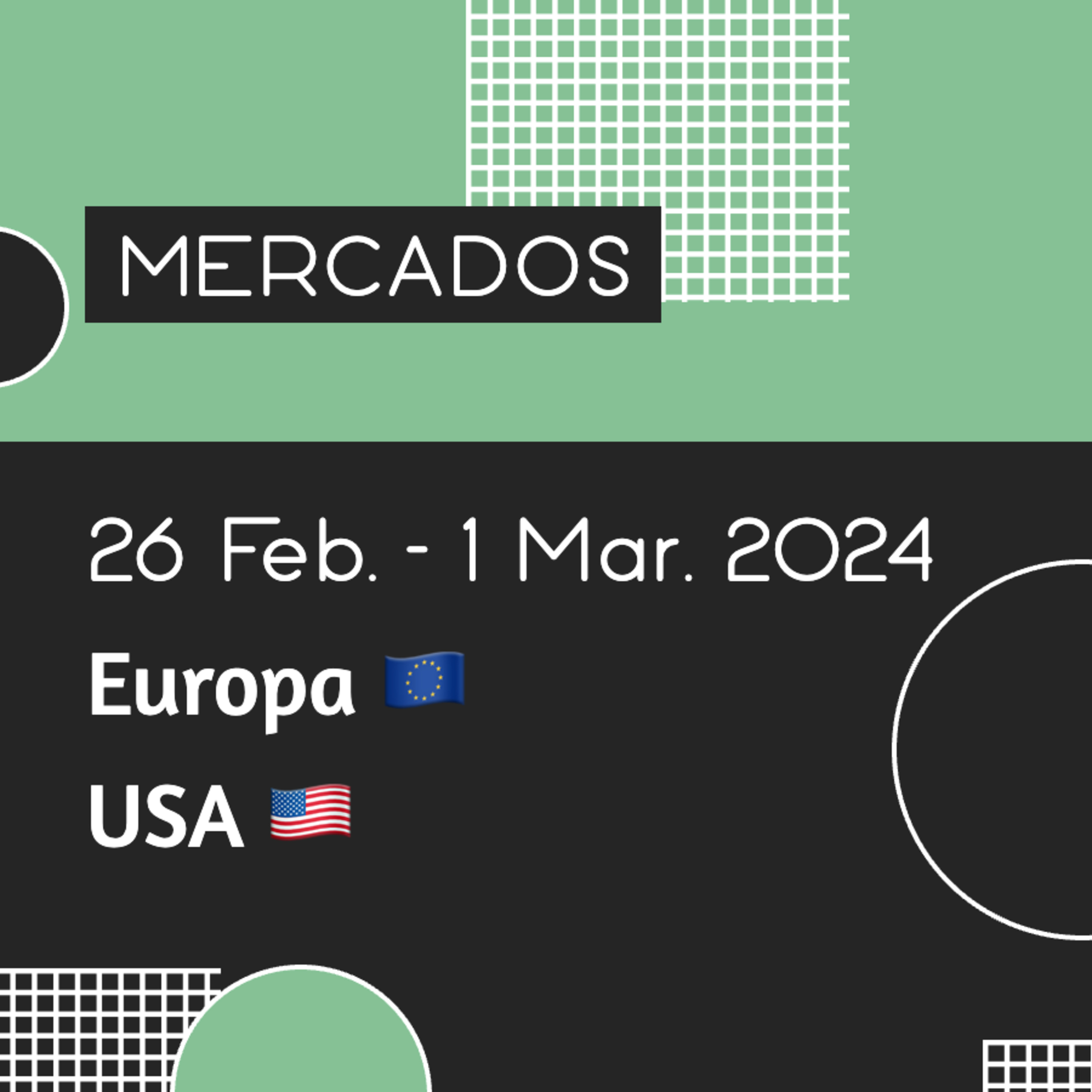 MERCADOS 💰 Semana del 26 de Febrero al 01 de Marzo de 2024 📈 EUROPA 🇪🇺 USA 🇺🇸