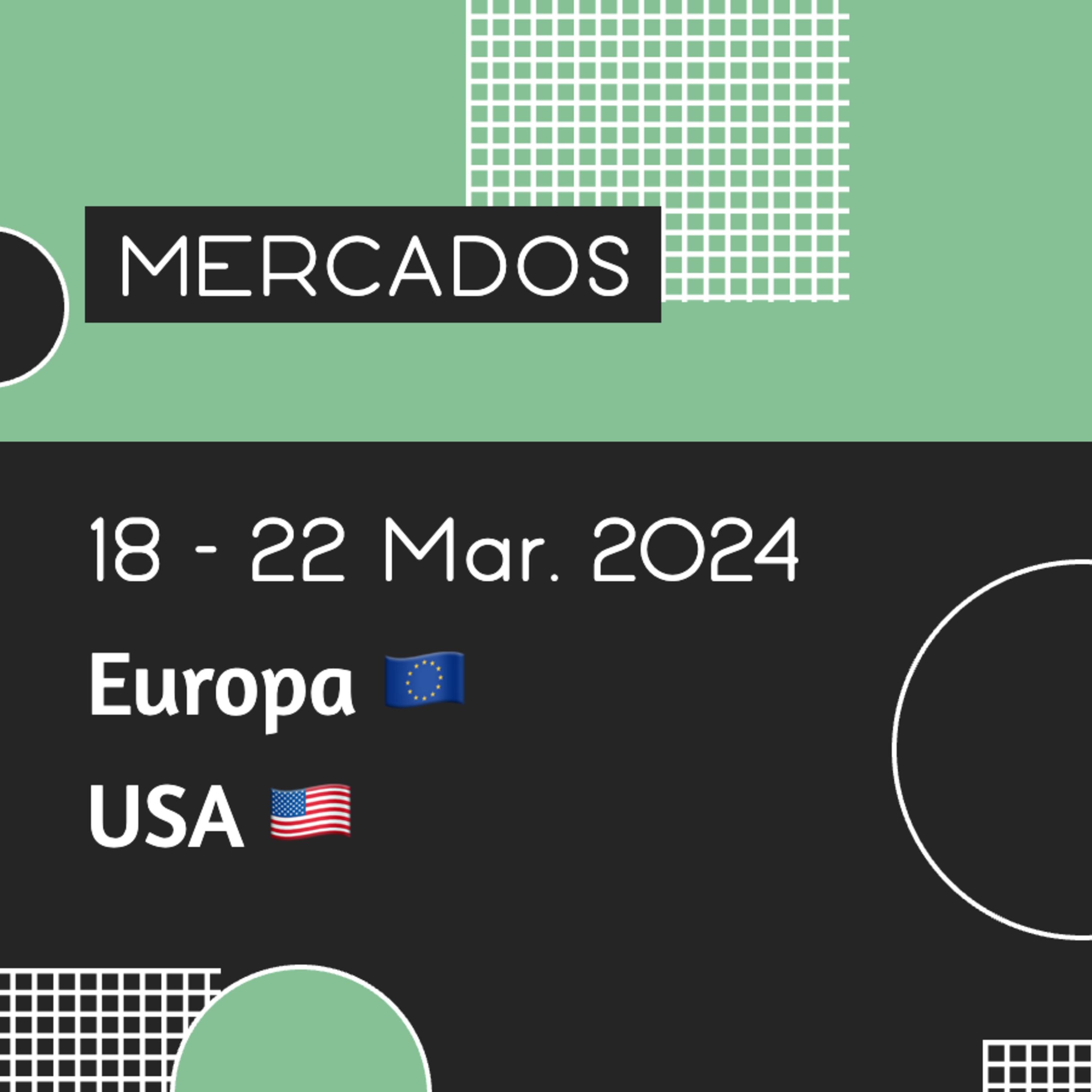 MERCADOS 💰 Semana del 18 al 22 de Marzo de 2024 📈 EUROPA 🇪🇺 USA 🇺🇸