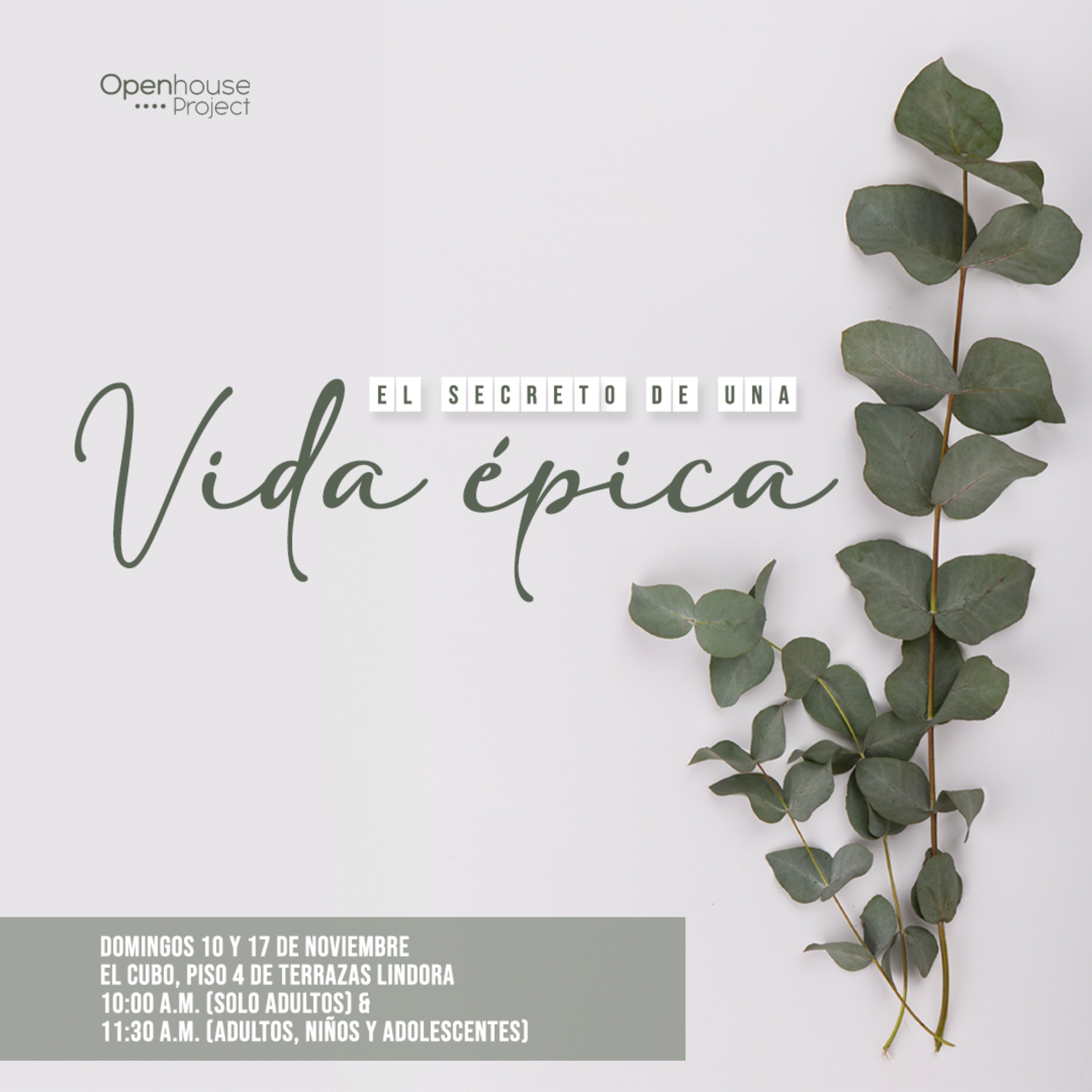 El secreto de una vida épica | Charla 1: Más que una actitud