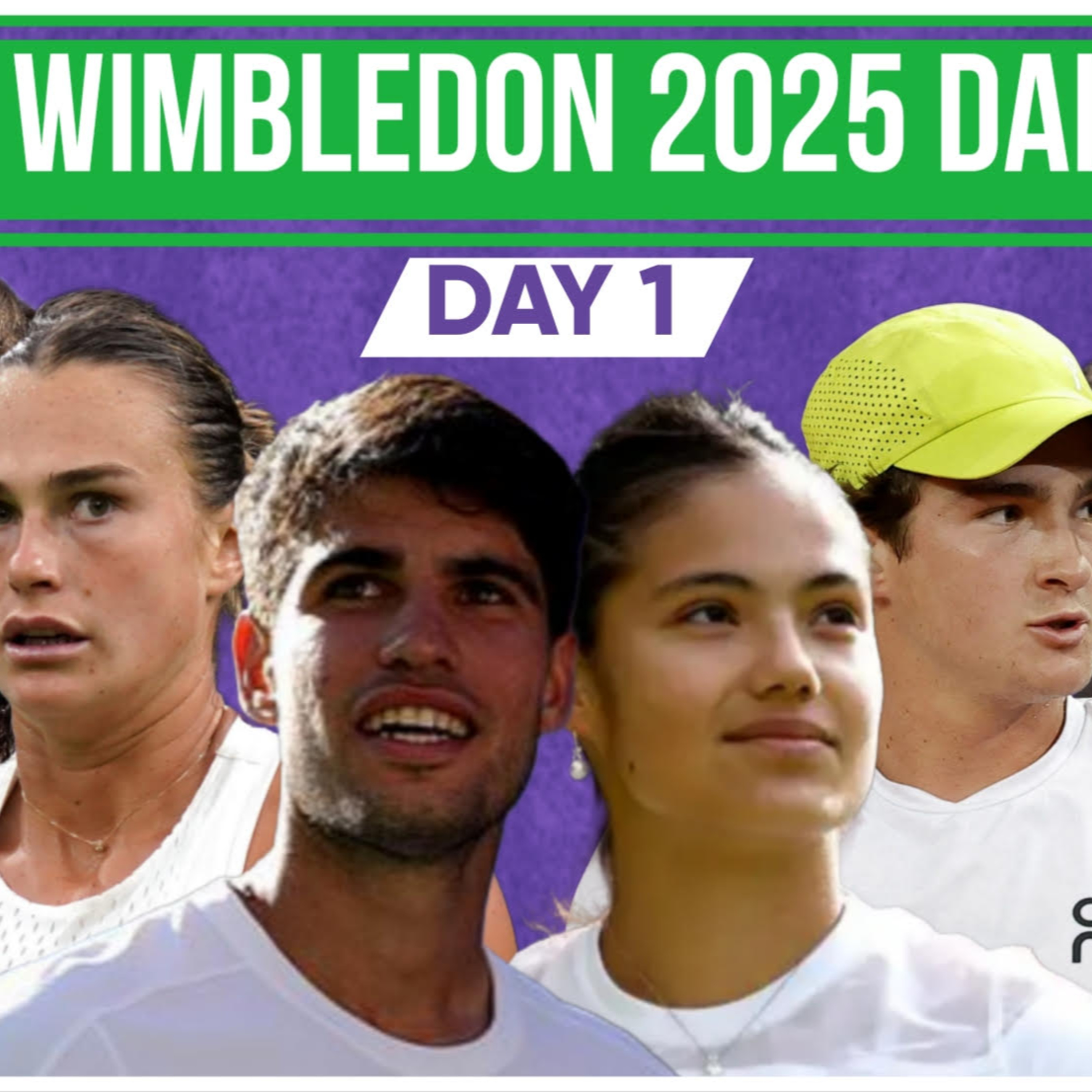 Wimbledon 2025 Daily Podcast: Alcaraz Battles in 5 | Rune, Tsitsipas, Medvedev & Jabeur Upsets! Sabalenka and Raducanu Cruise