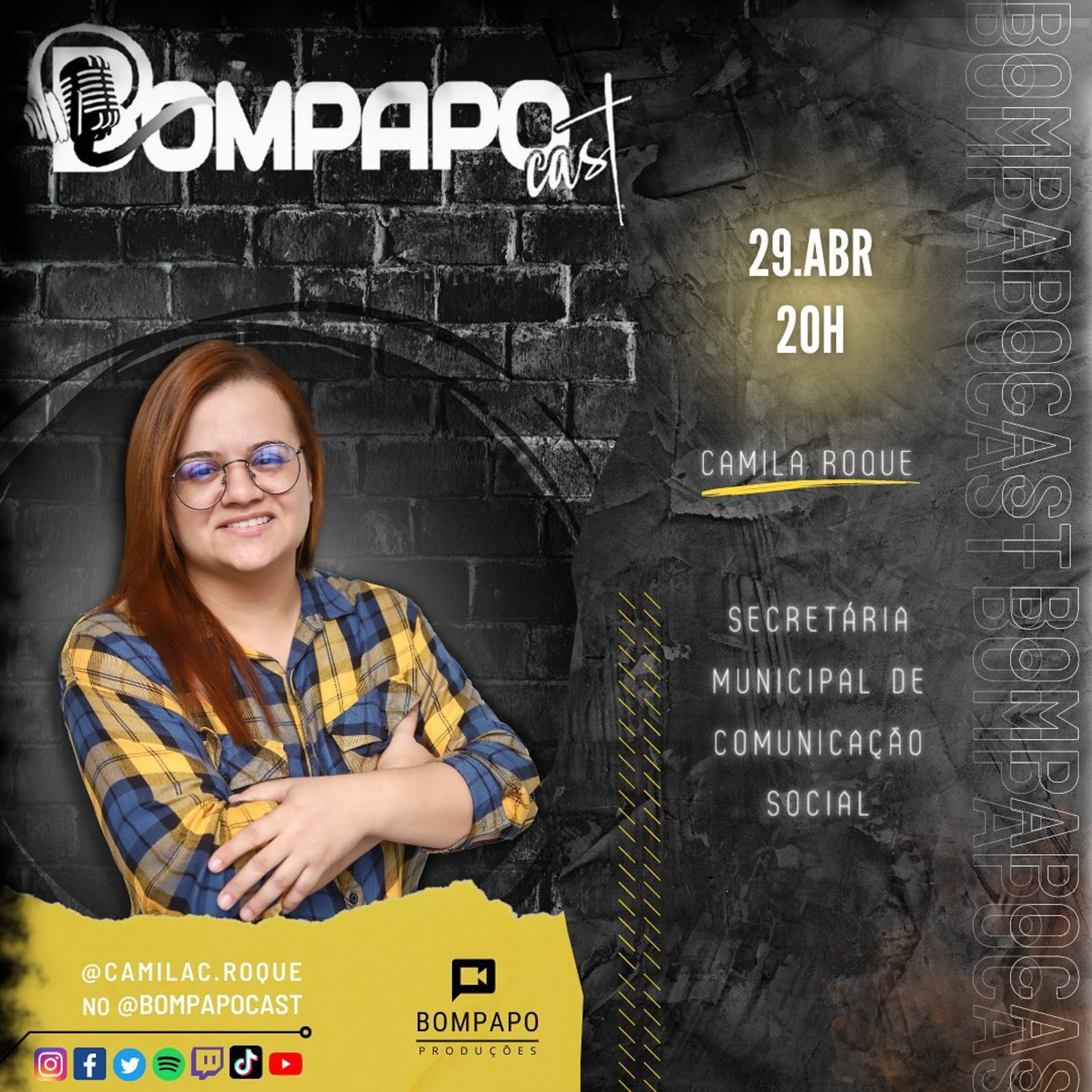Bom Papo Cast #82 Camila Roque (Secretária Municipal de Comunicação Social) episode artwork