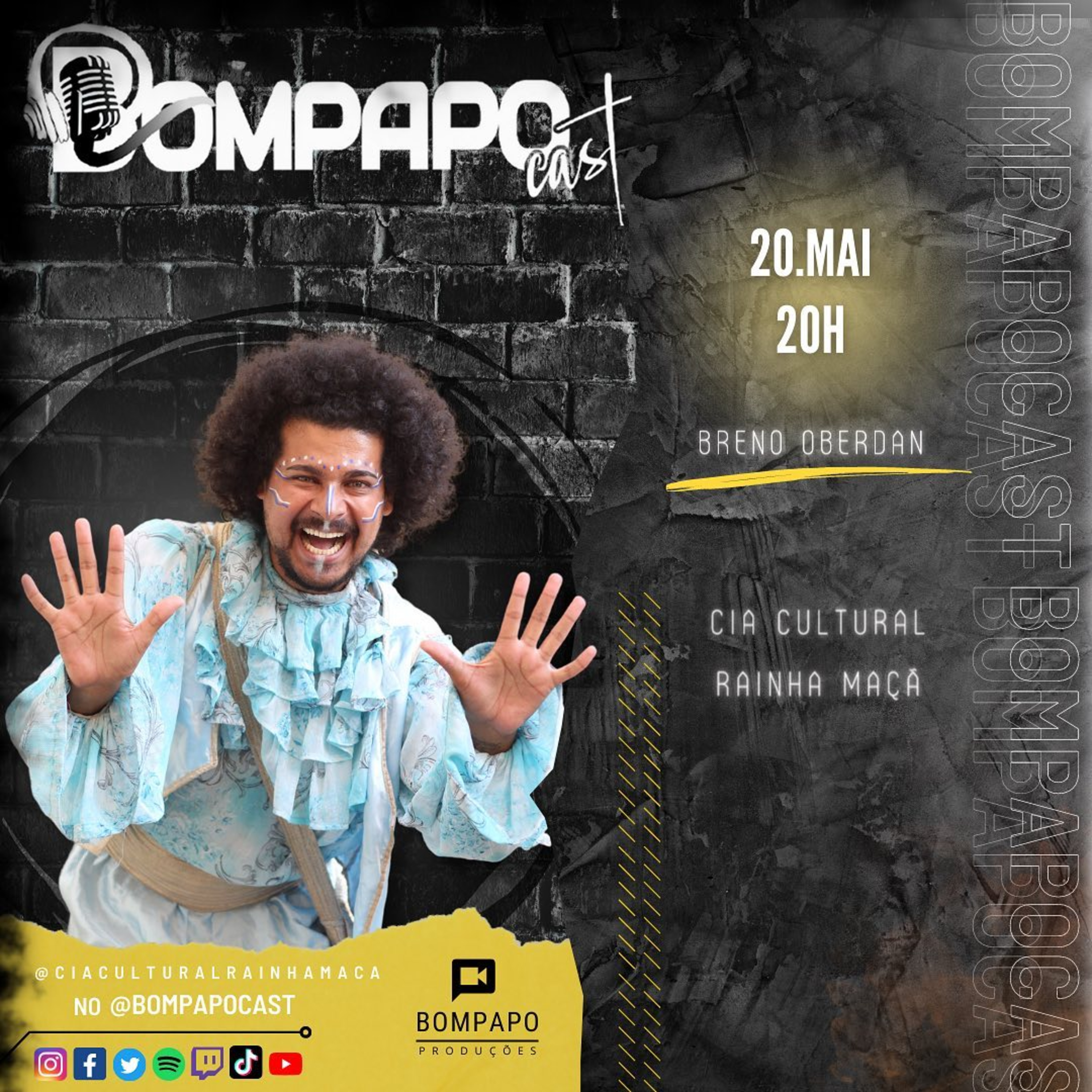 Bom Papo Cast #85 Breno Oberdan (Companhia de Teatro Rainha Maçã) episode artwork