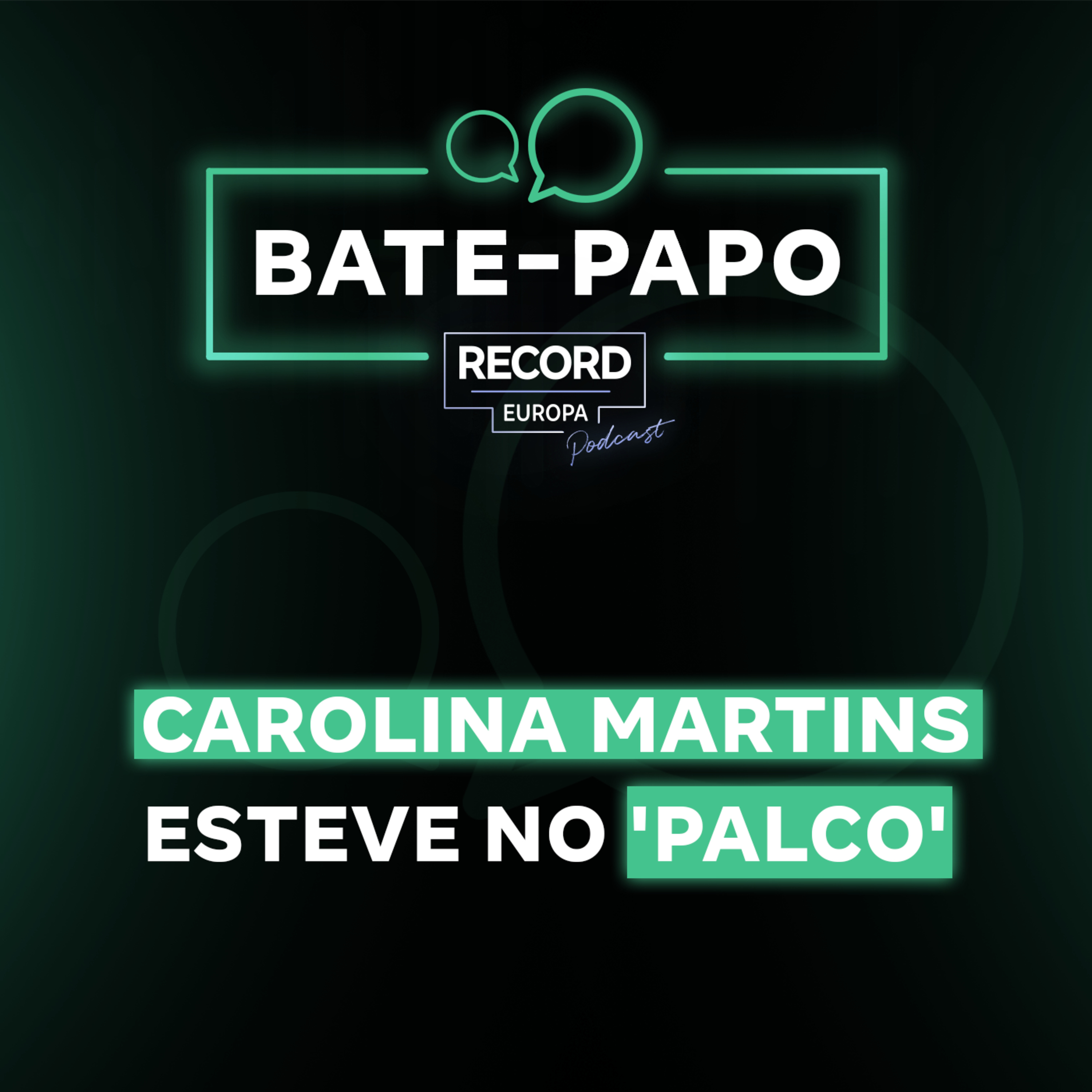 Carolina Martins esteve no 'Palco'