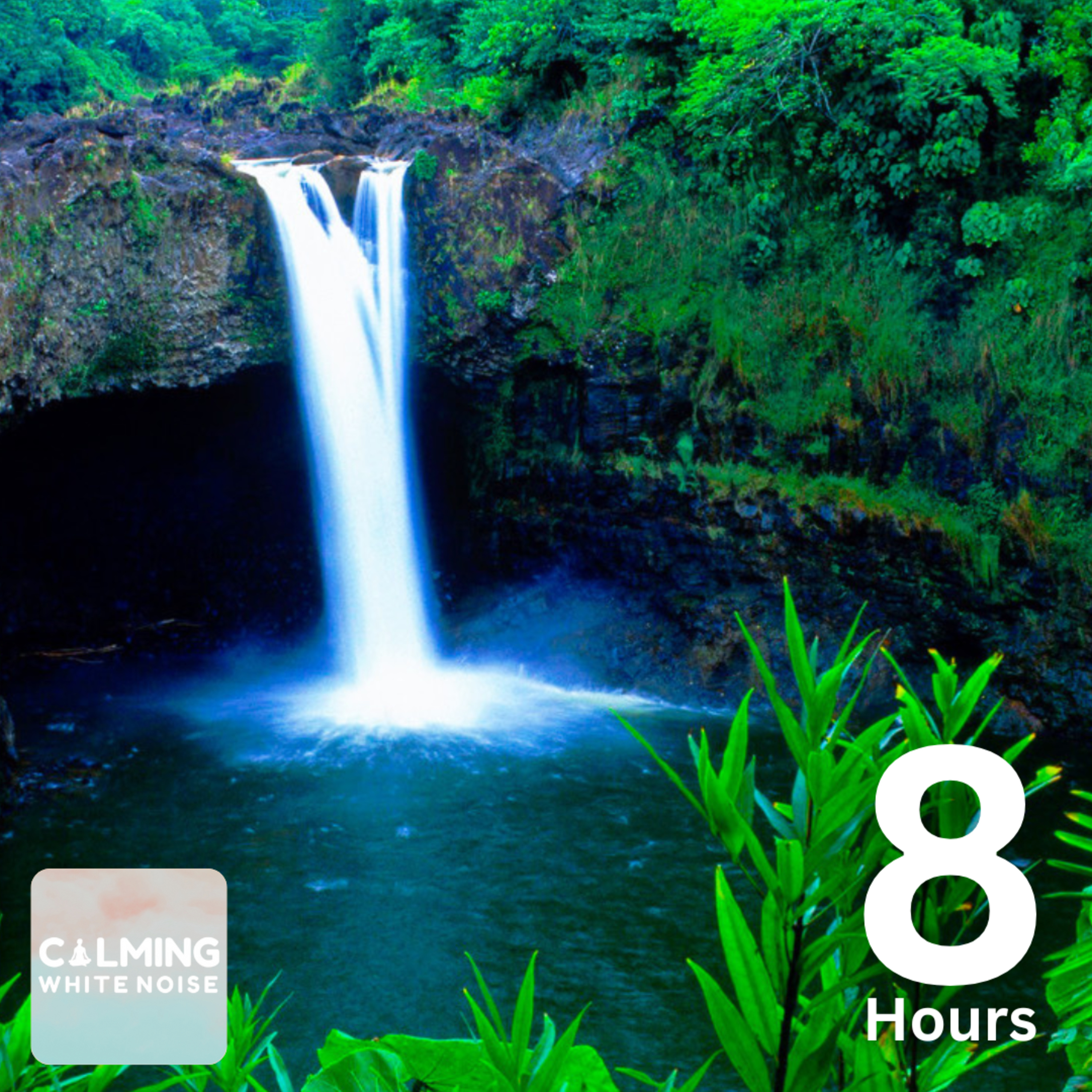 8 Hours of Relaxing Waterfall Noise for Meditation