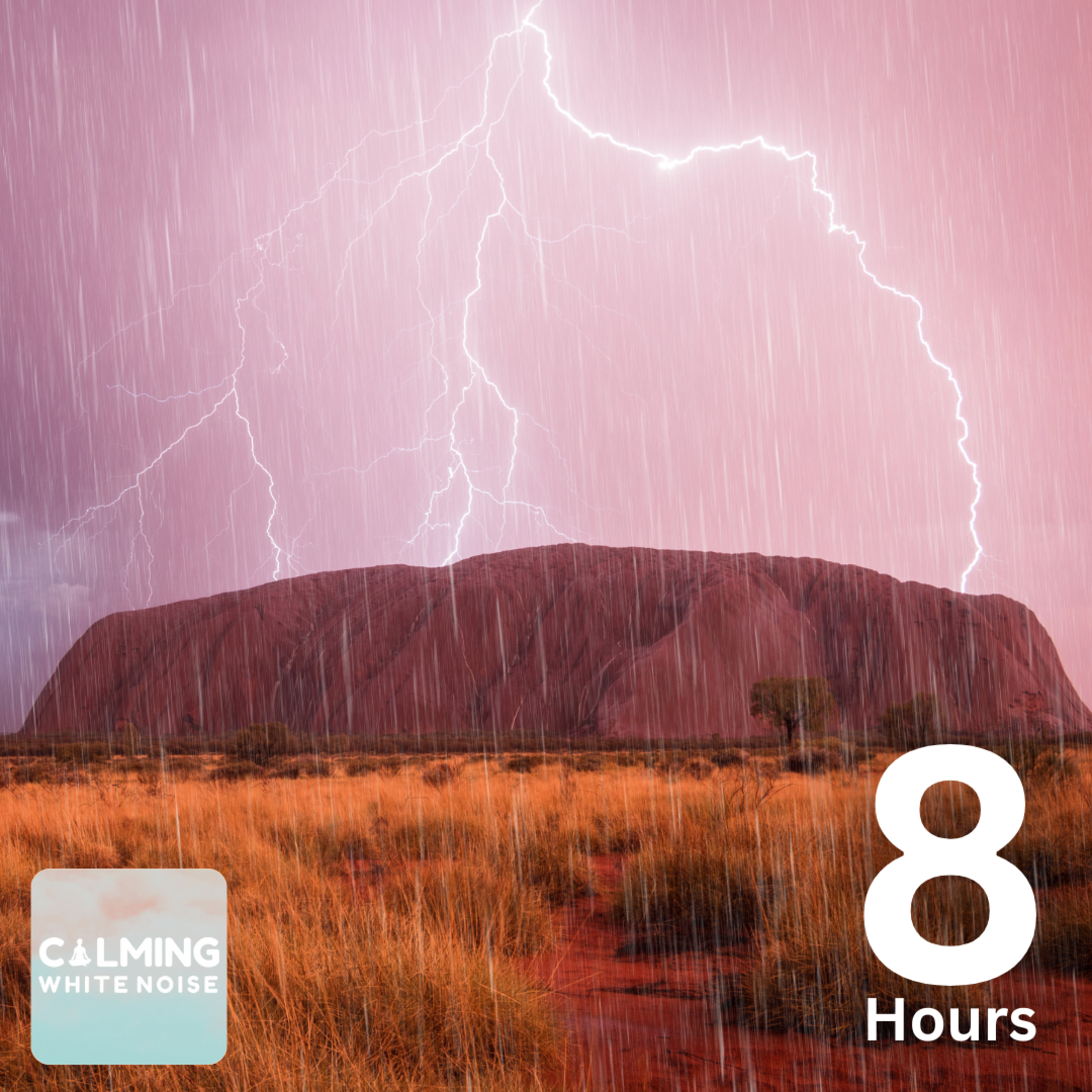 Strong Rain with Rolling Thunder White Noise (8 Hours) | Soothing Relaxation episode artwork