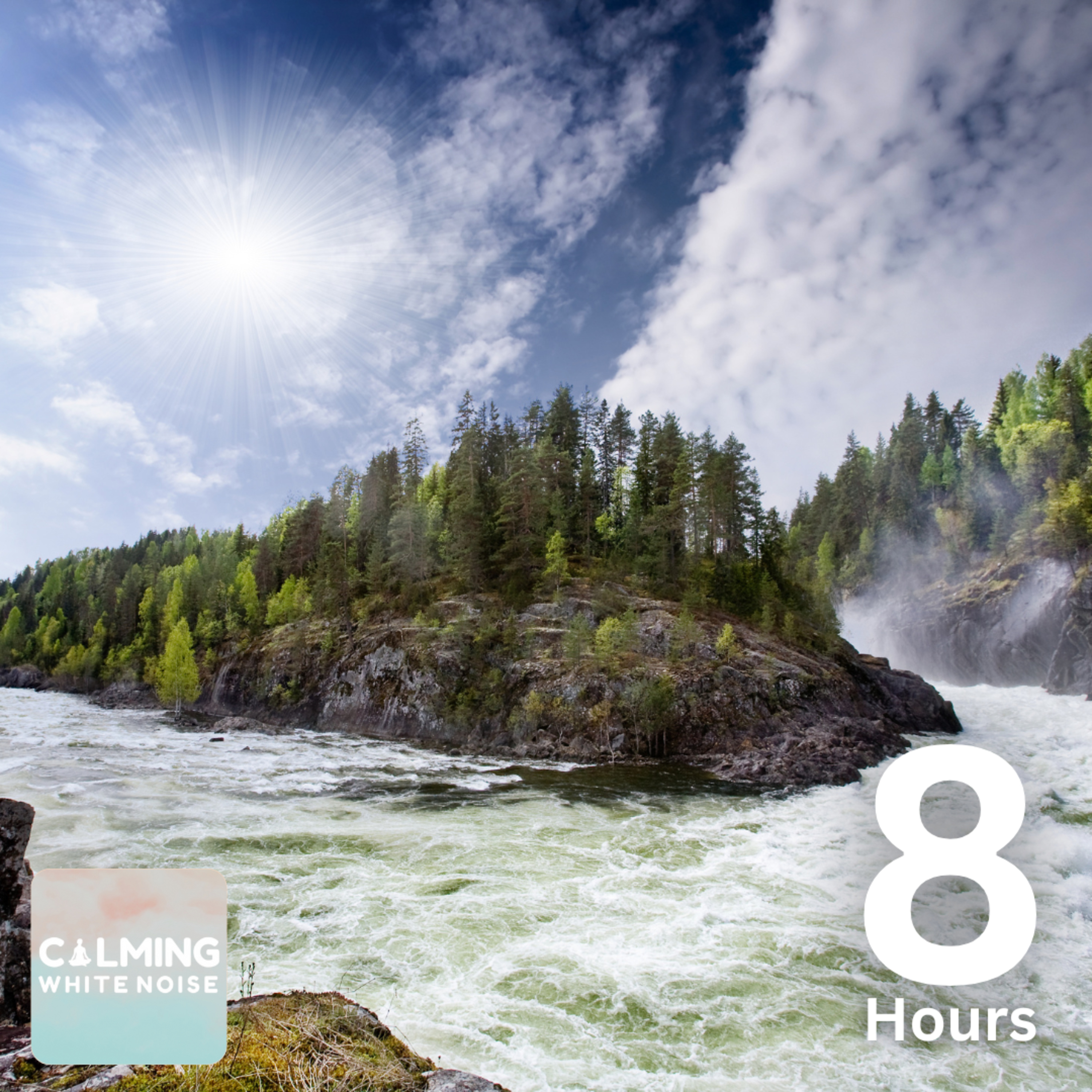 Relaxing River Rapids (8 Hours) | White Noise to Relax, Sleep, or Study episode artwork