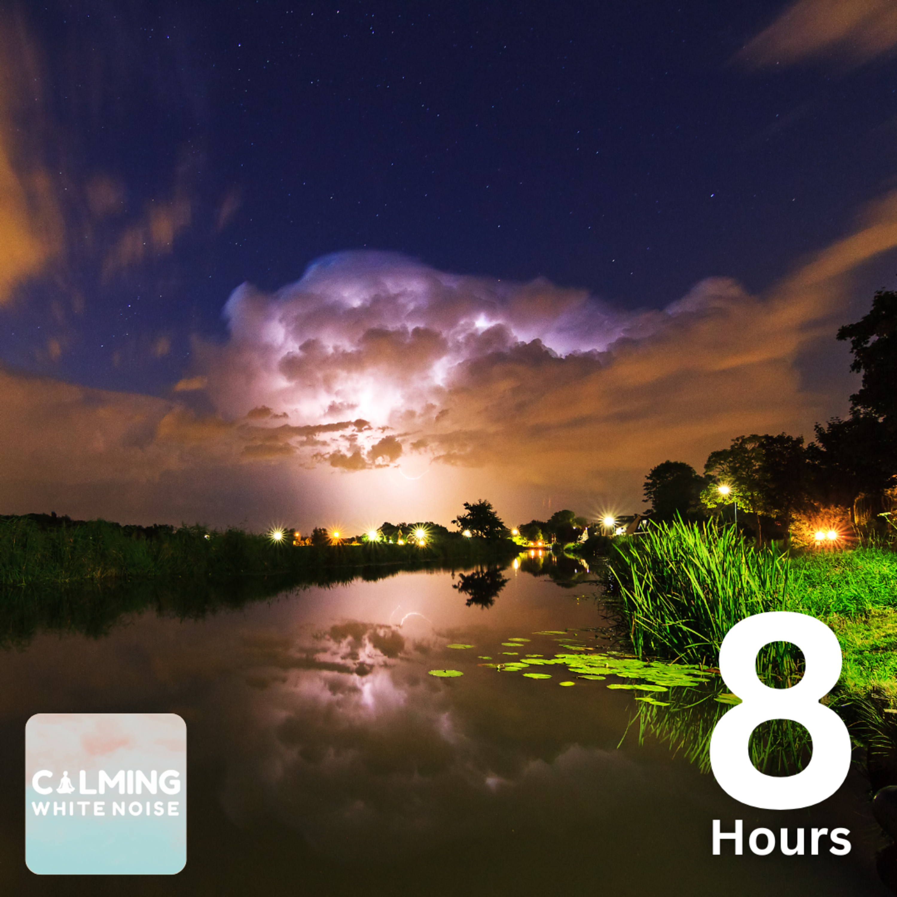 Rejuvenating Stream with Rolling Thunderstorm (8 Hours) | White Noise for Studying episode artwork
