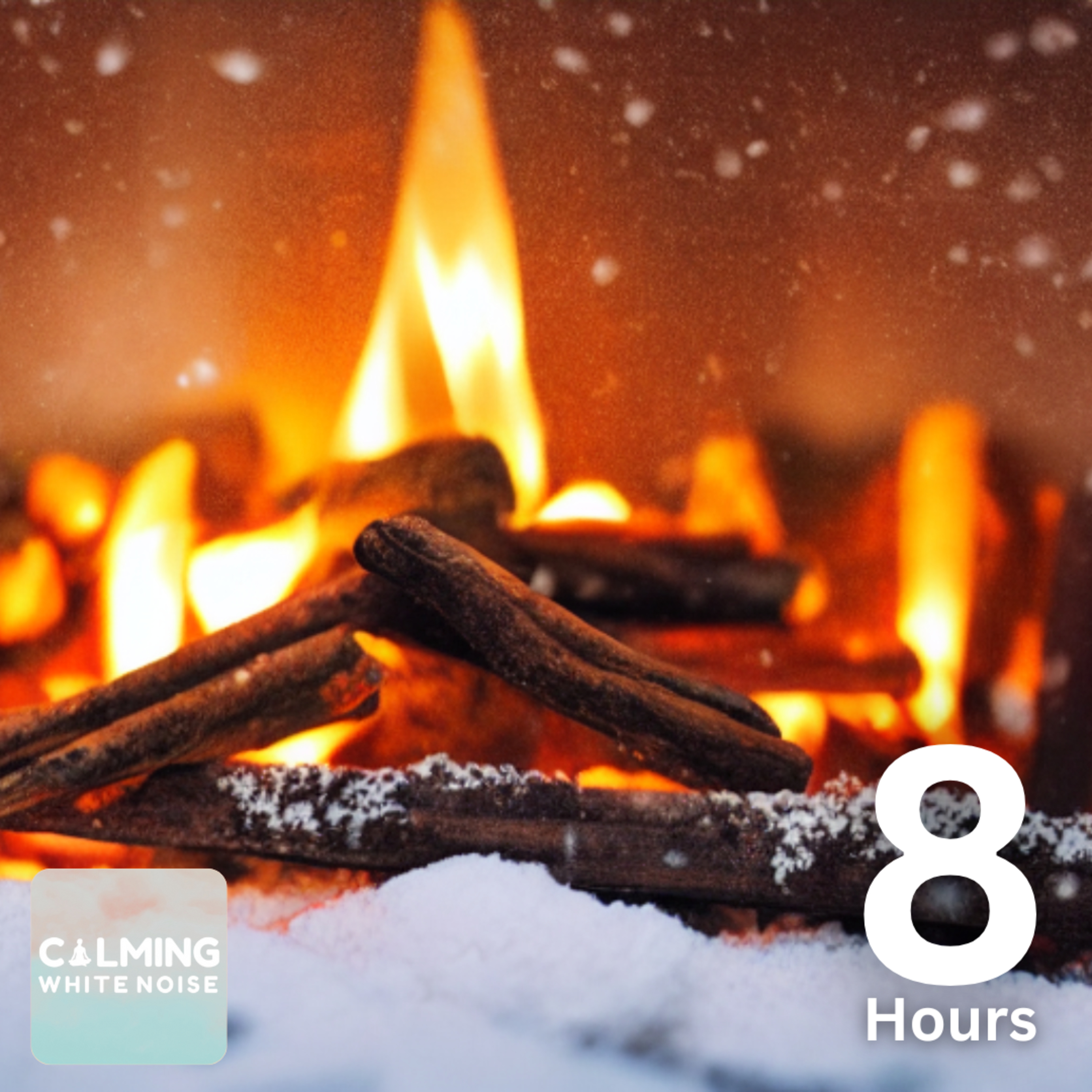 Relax By The Fire During A Blizzard (8 Hours) | Relaxing Crackling Fire & Howling Wind episode artwork