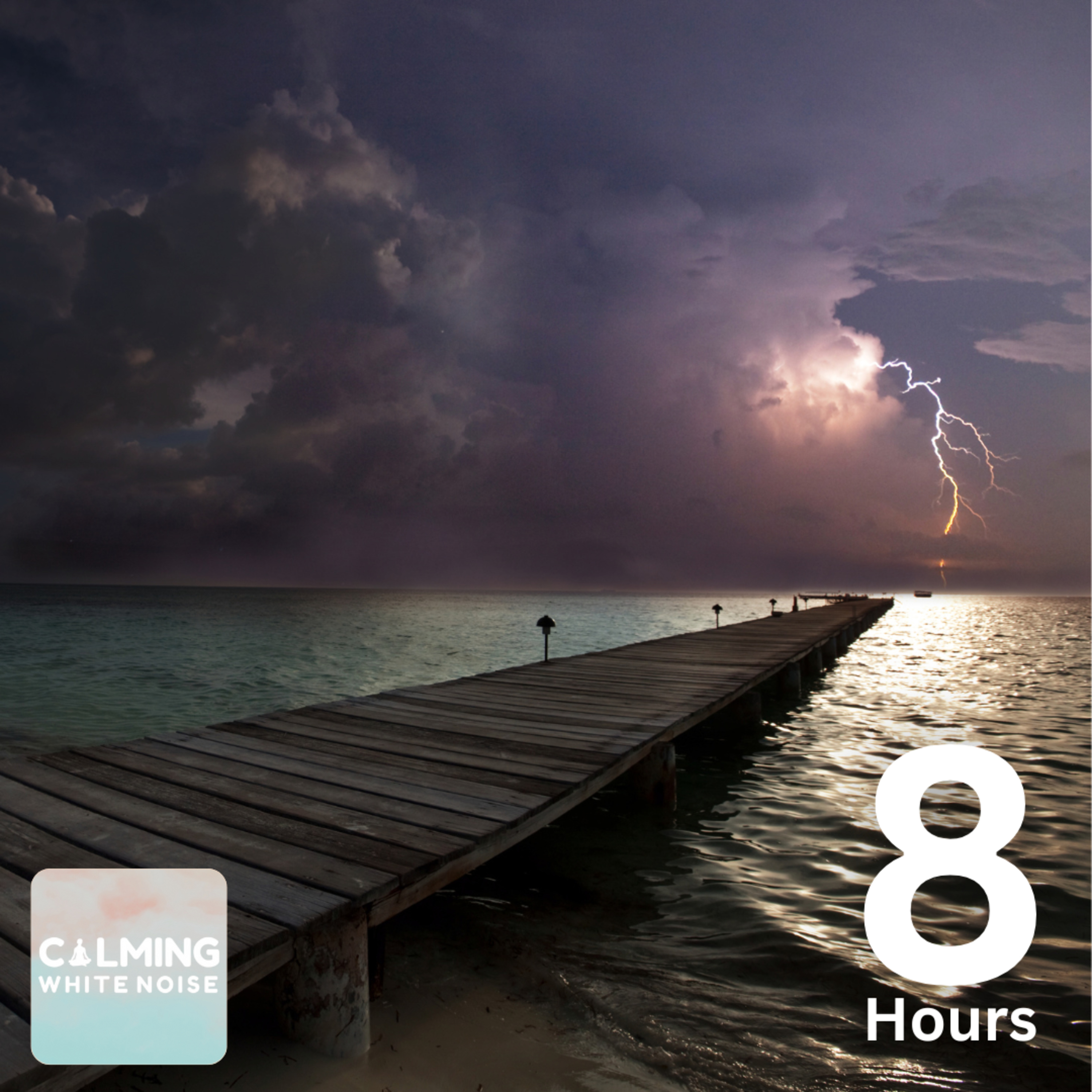 Tropical Island Thunderstorm (8 Hours) | Waves Crashing with Rain and Thunder Sound episode artwork