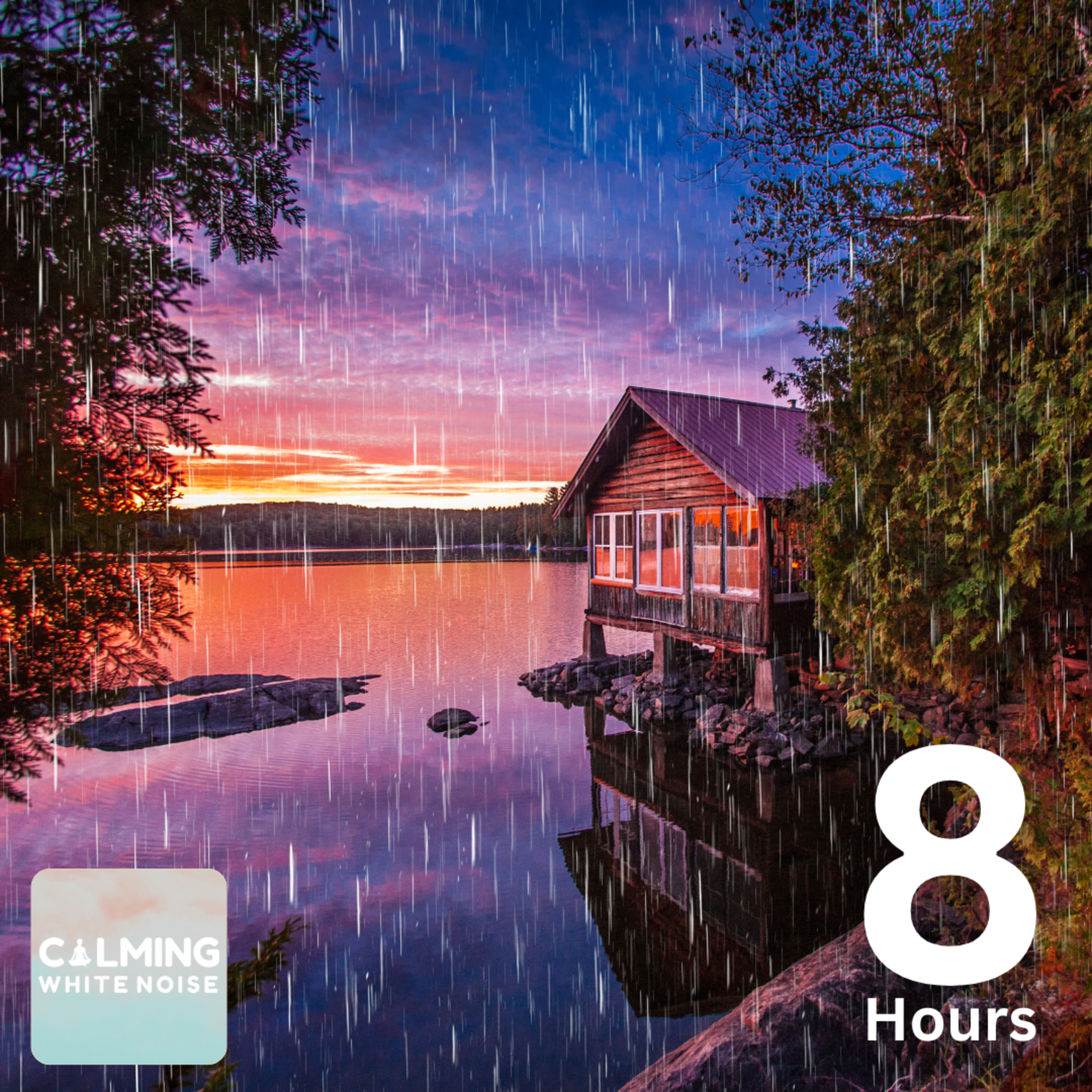 Cozy Cabin Ambience (8 Hours) | Crackling Fireplace with Rain Sounds for Sleep, Study, and Relaxation episode artwork