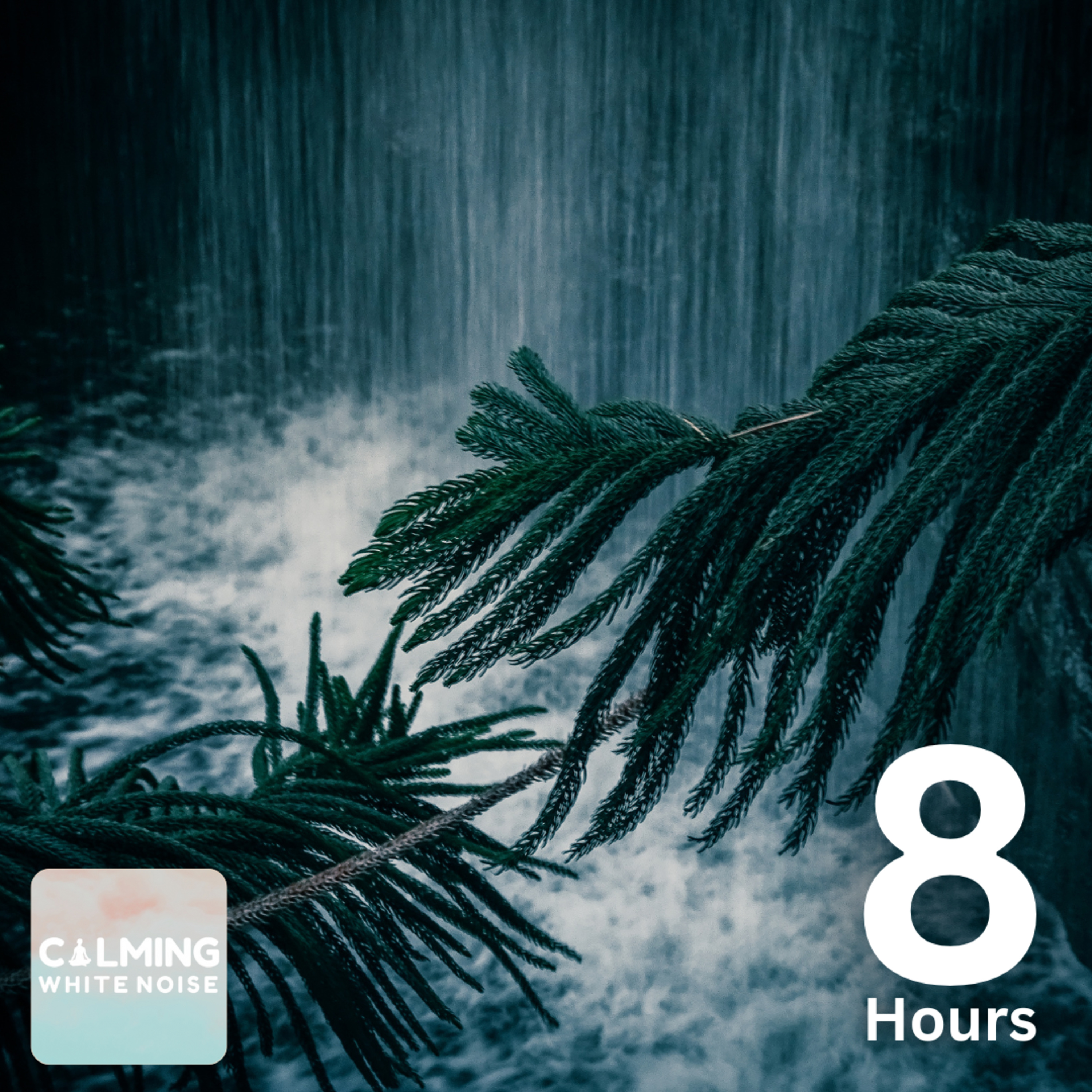 Gentle Waterfall with Thunder Sounds | Water Sounds for Focus and Relaxation