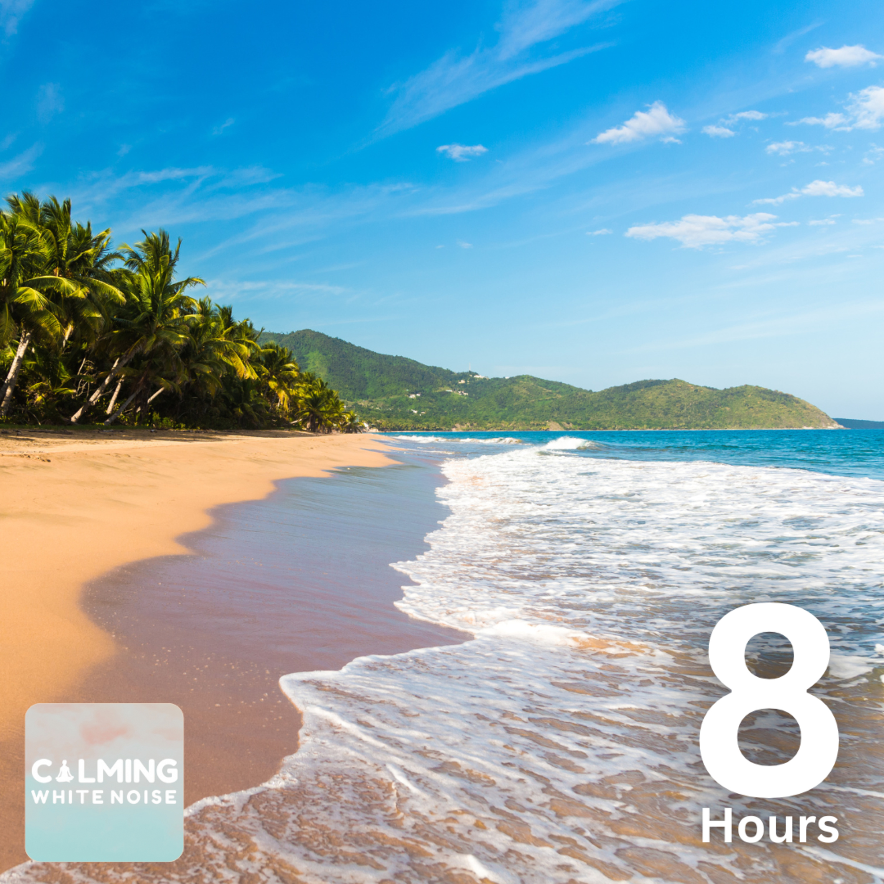 Tropical Waves Crashing (8 Hours) | White Noise for Studying or Relaxing episode artwork