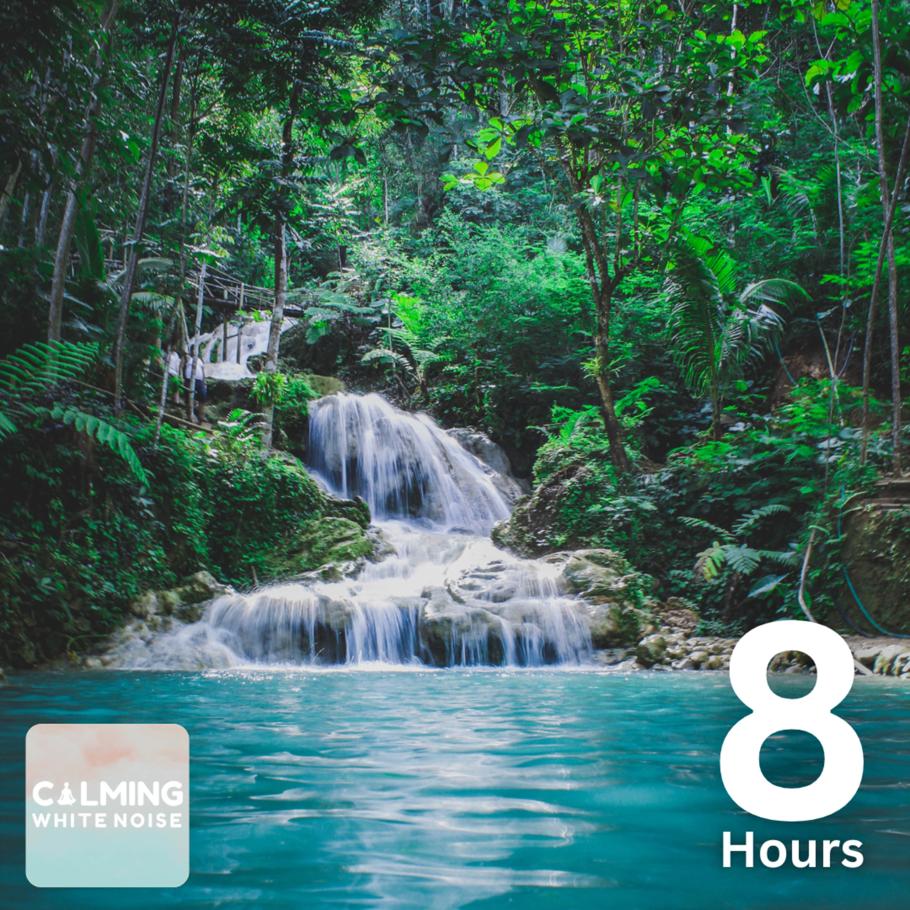 Gentle Waterfall Sounds (8 Hour) | Sounds for Relaxation, Sleep, and Study