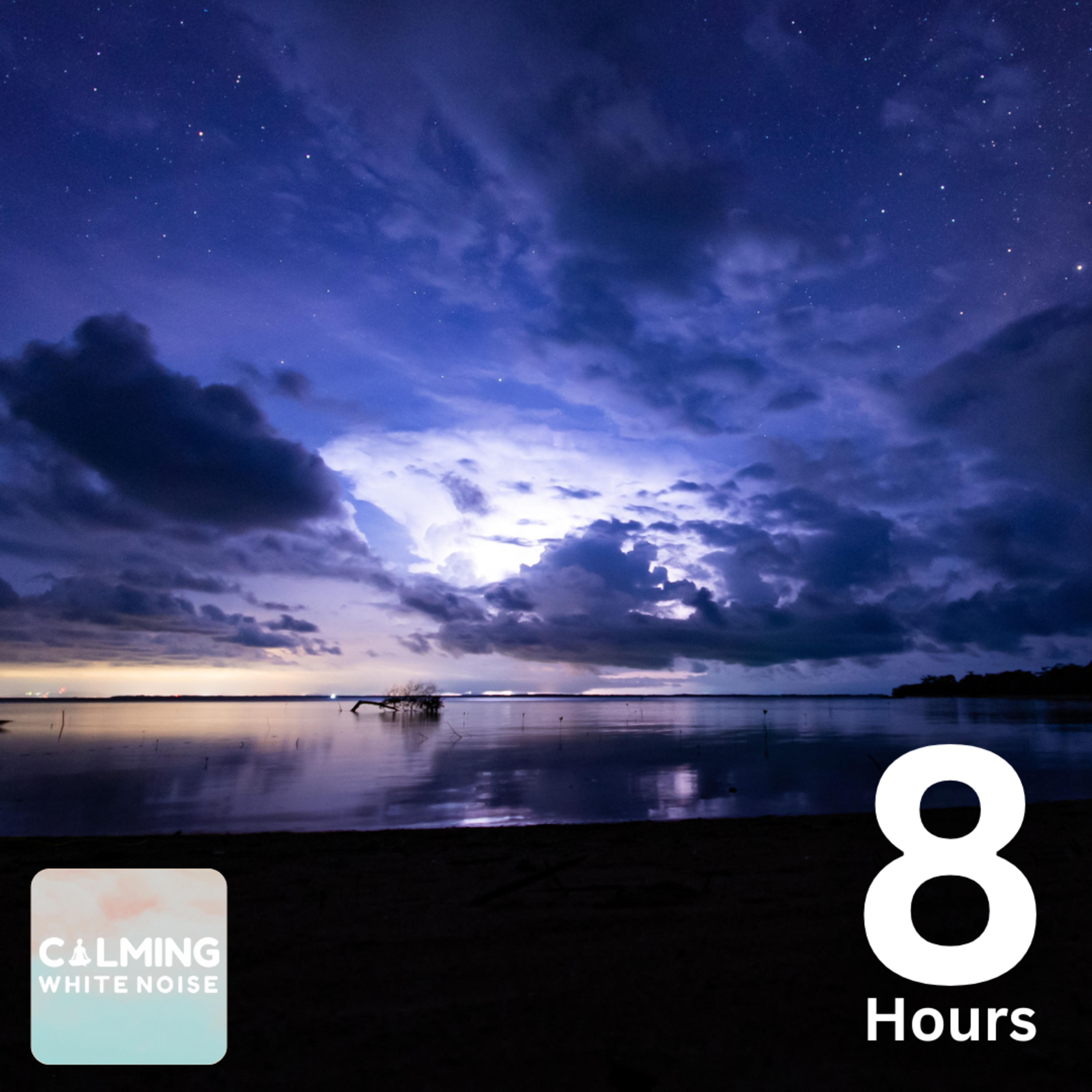 Rumbling Thunder with Gentle Ocean Waves (8 Hours) | Sounds for Sleeping and Relaxation episode artwork