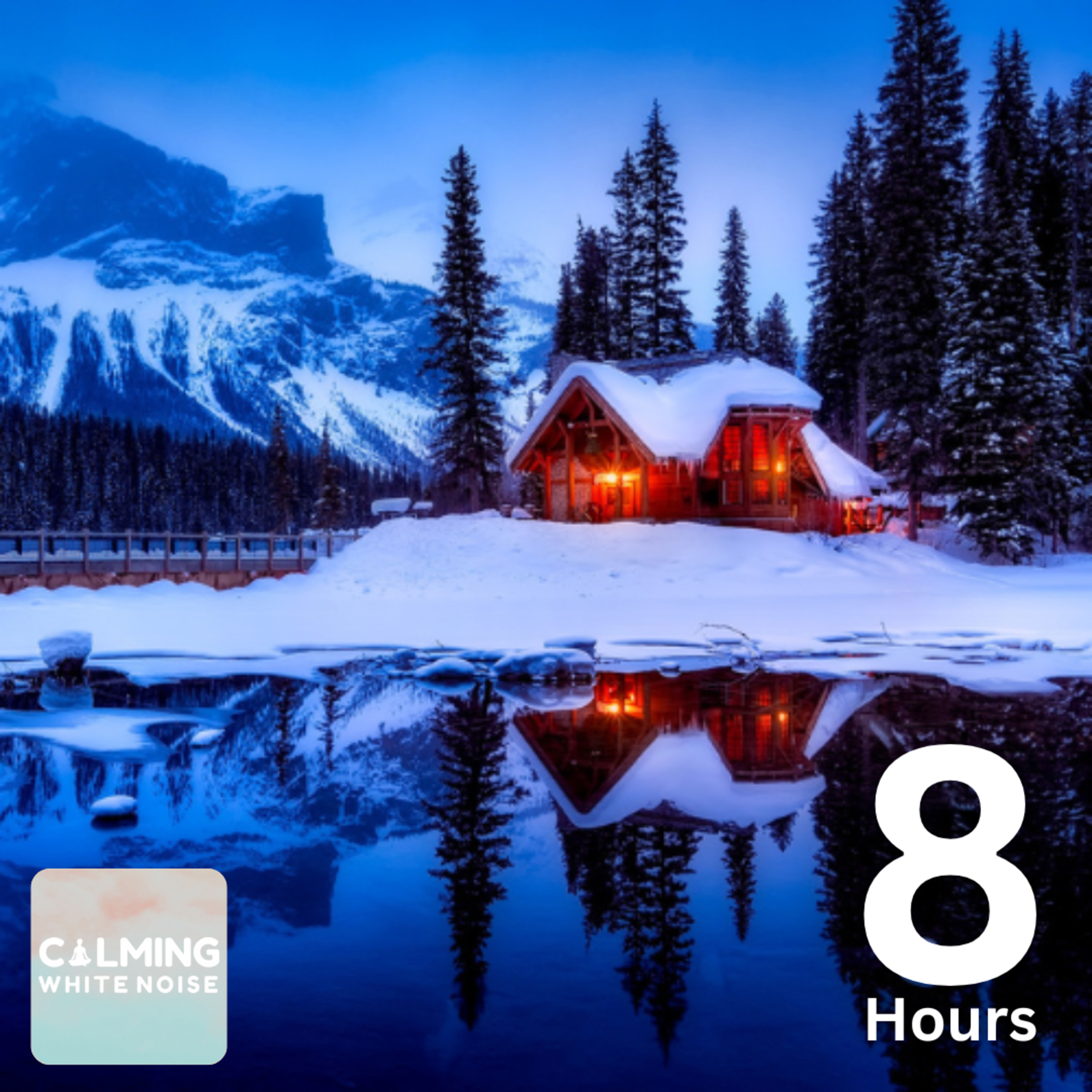 Remote Alaska Cabin Ambience (8 Hours) | Howling Blizzard & Fireplace Sounds for Sleep episode artwork