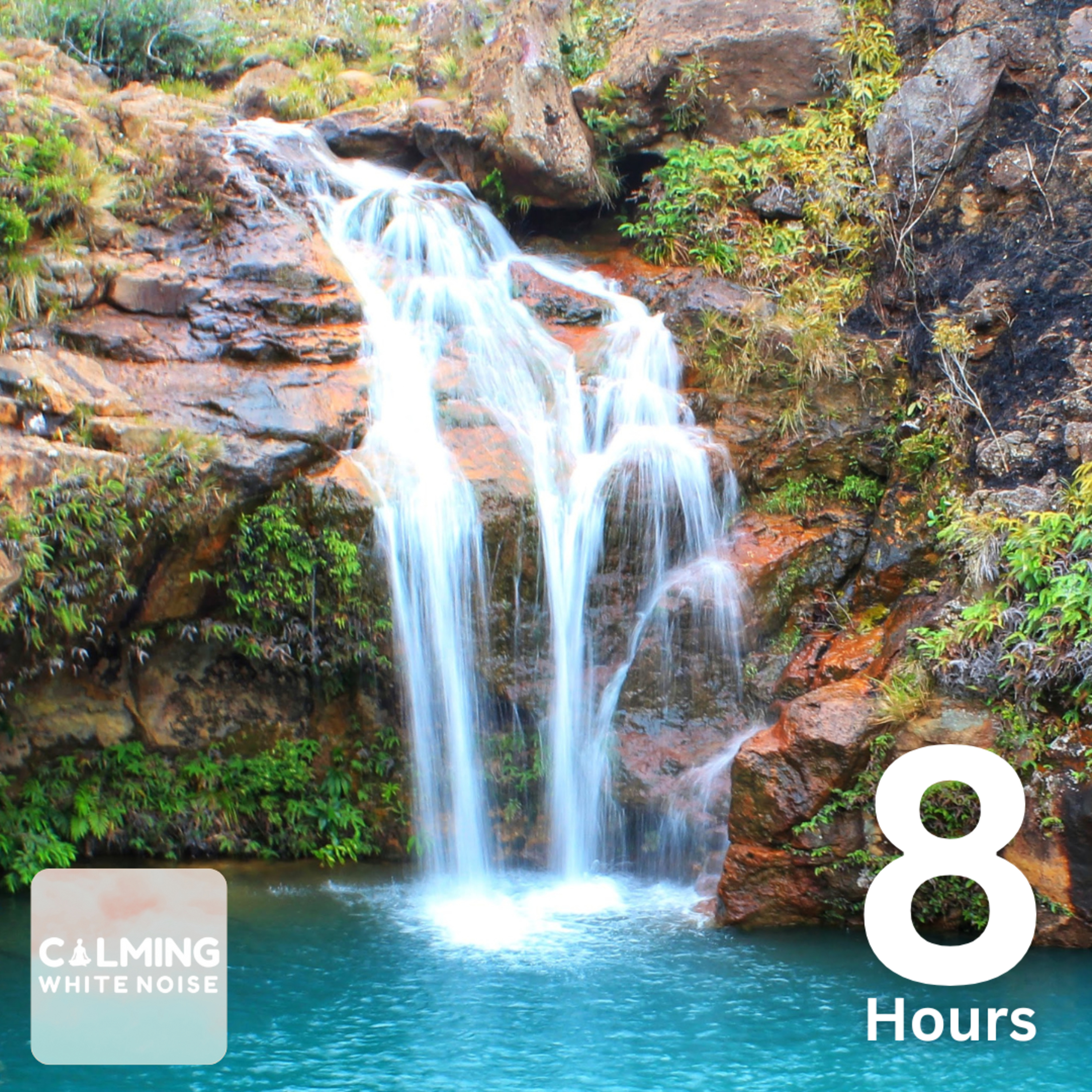 Relaxing Waterfall Sound (8 Hours) | Water Rushing over Rocks episode artwork