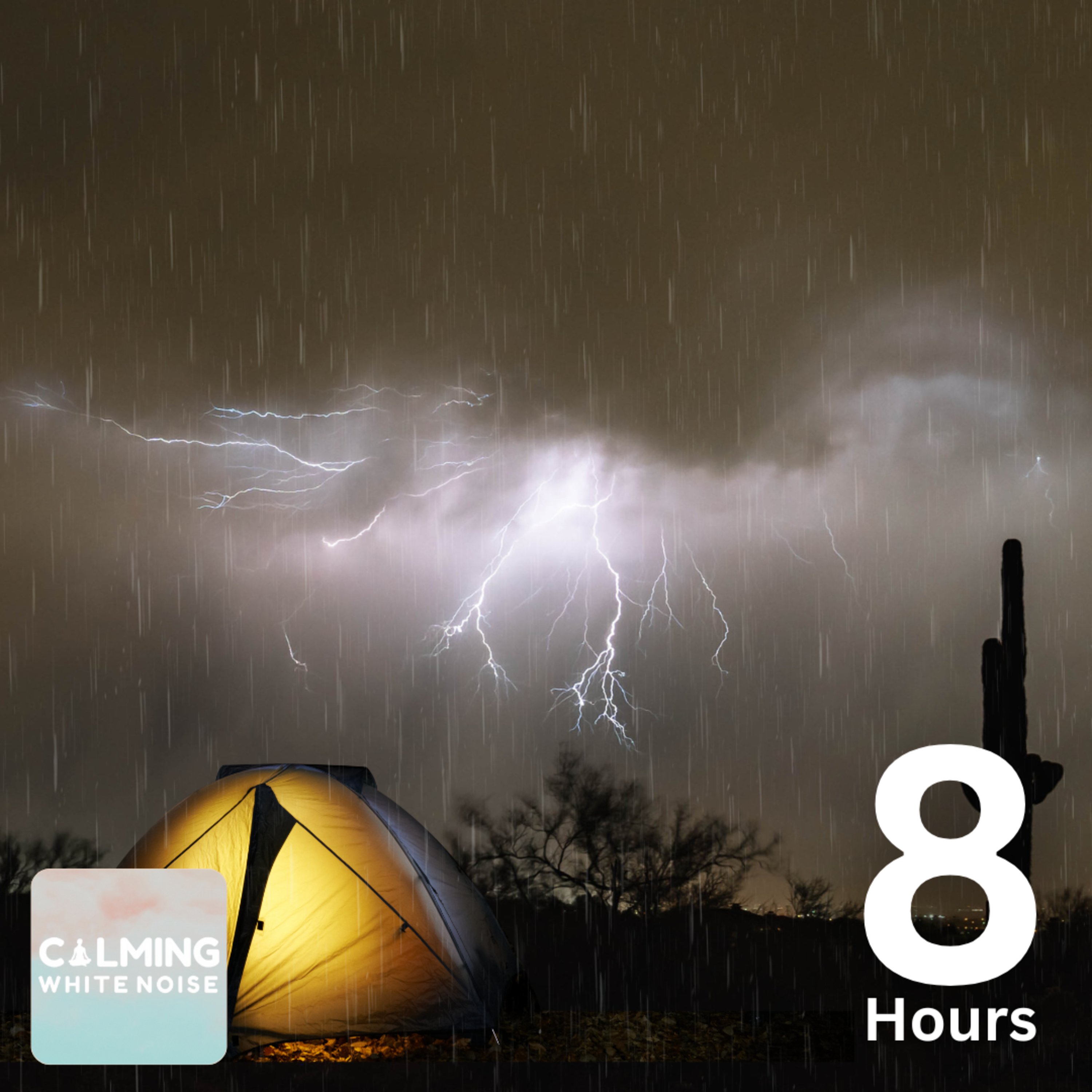 Thunderstorm in Tent (8 Hours) | Rain and Lightning Sound for Sleeping episode artwork
