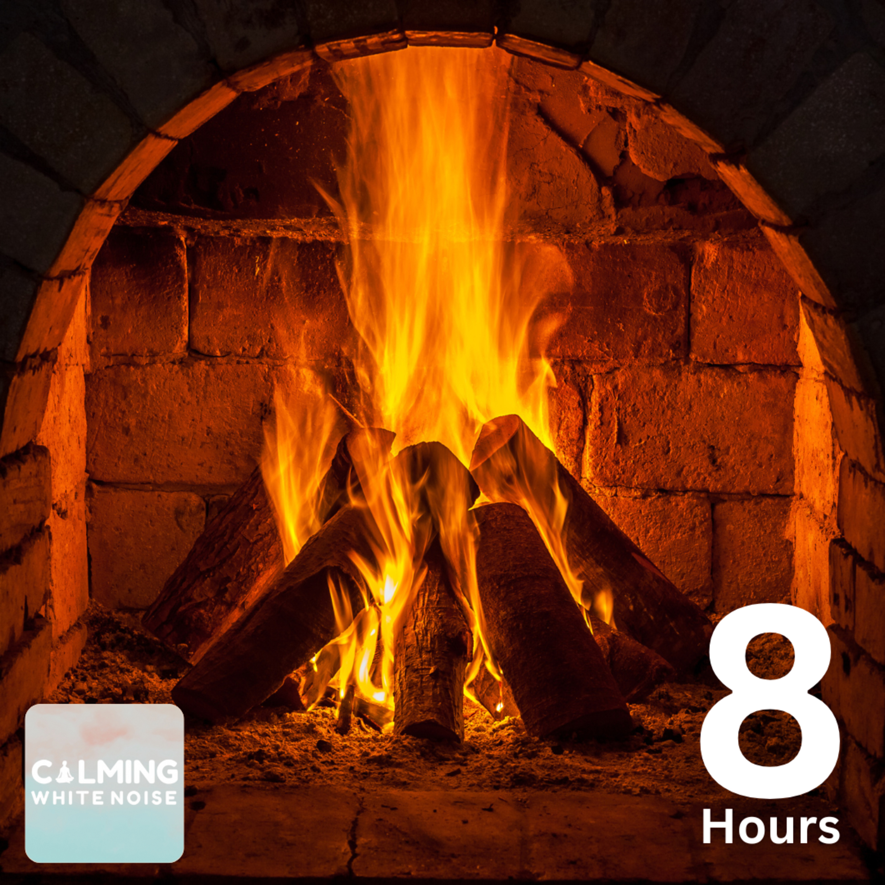 Fall Asleep with Relaxing Fireplace Crackling Sounds (8 Hours) | Winter Ambience in a Cozy Cabin episode artwork
