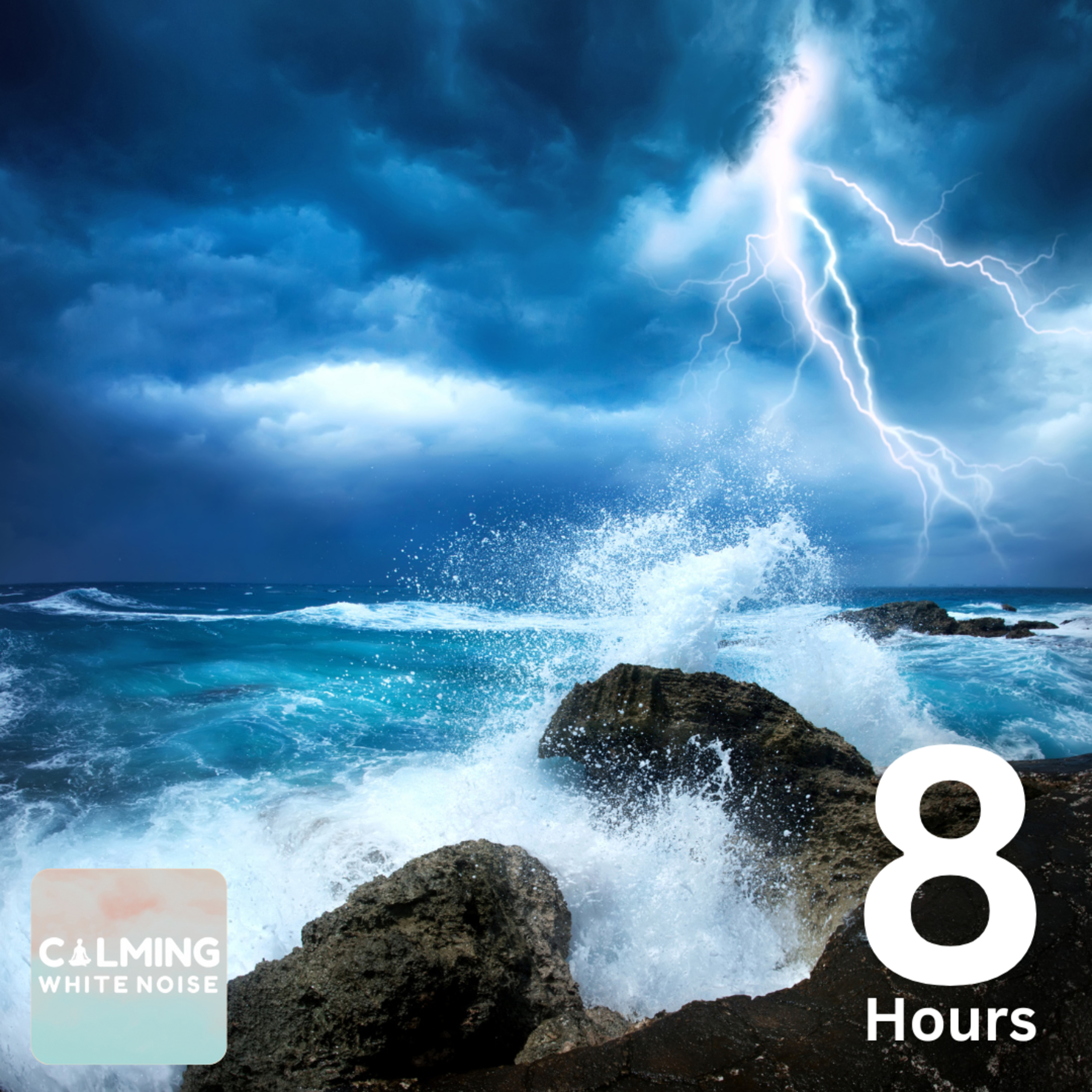 Tropical Thunderstorm Escape (8 Hours) | Waves Crashing & Thunder Sounds for Relaxation and Sleep