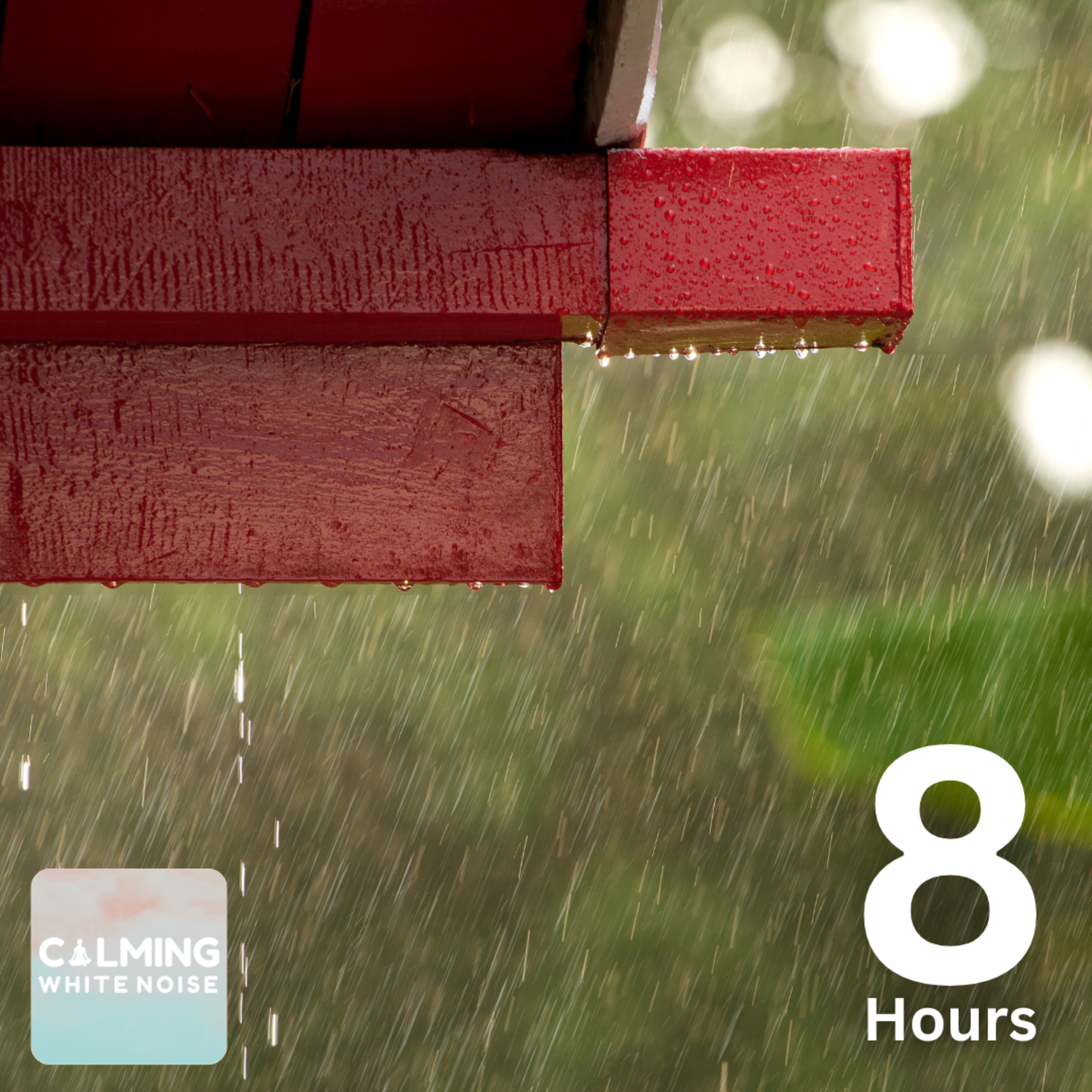 Windy Rain on Roof Sounds (8 Hours) | White Noise for Focused Study episode artwork