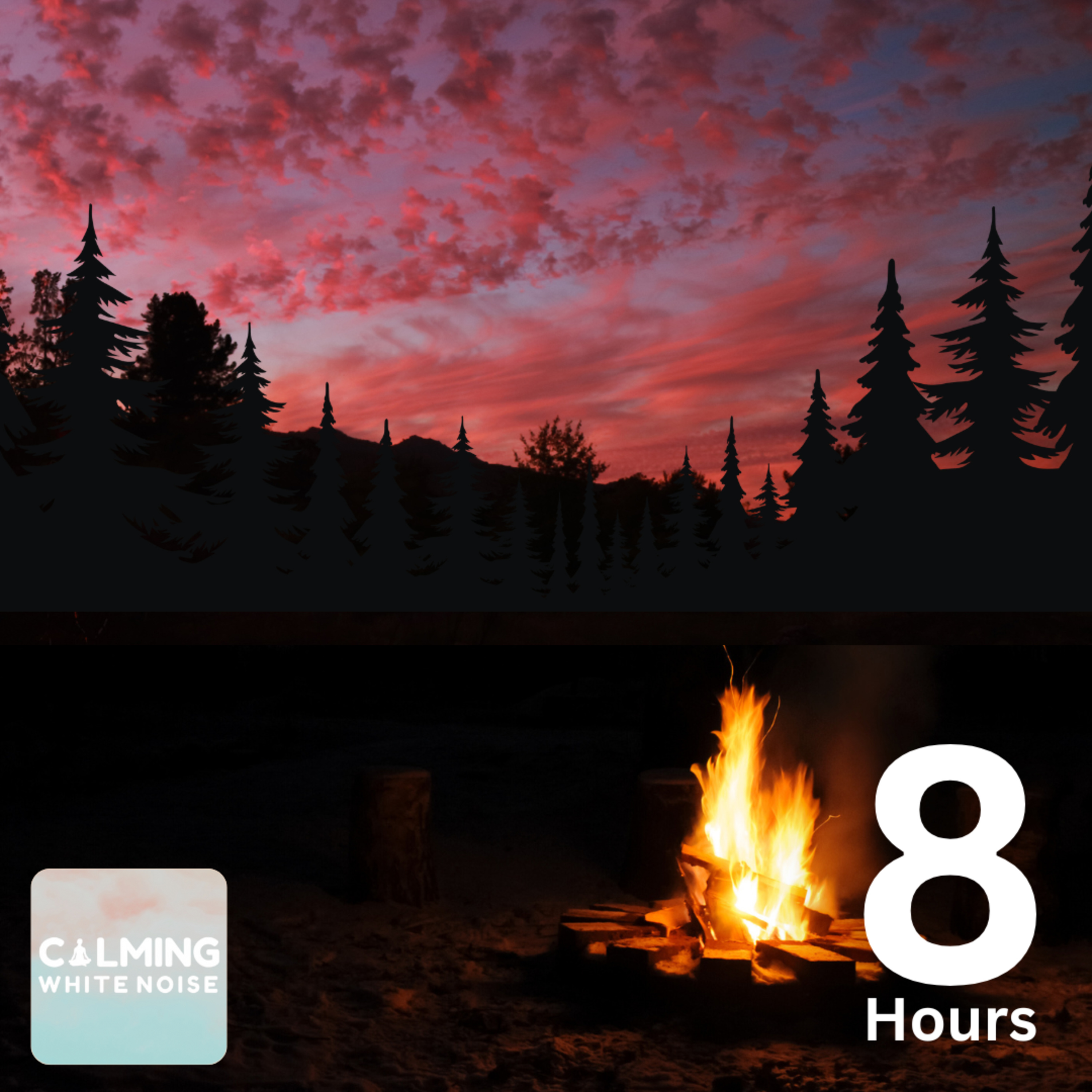 Forest Campfire Ambience (8 Hours) | Sound of Summer Nights for Sleep and Relaxation episode artwork