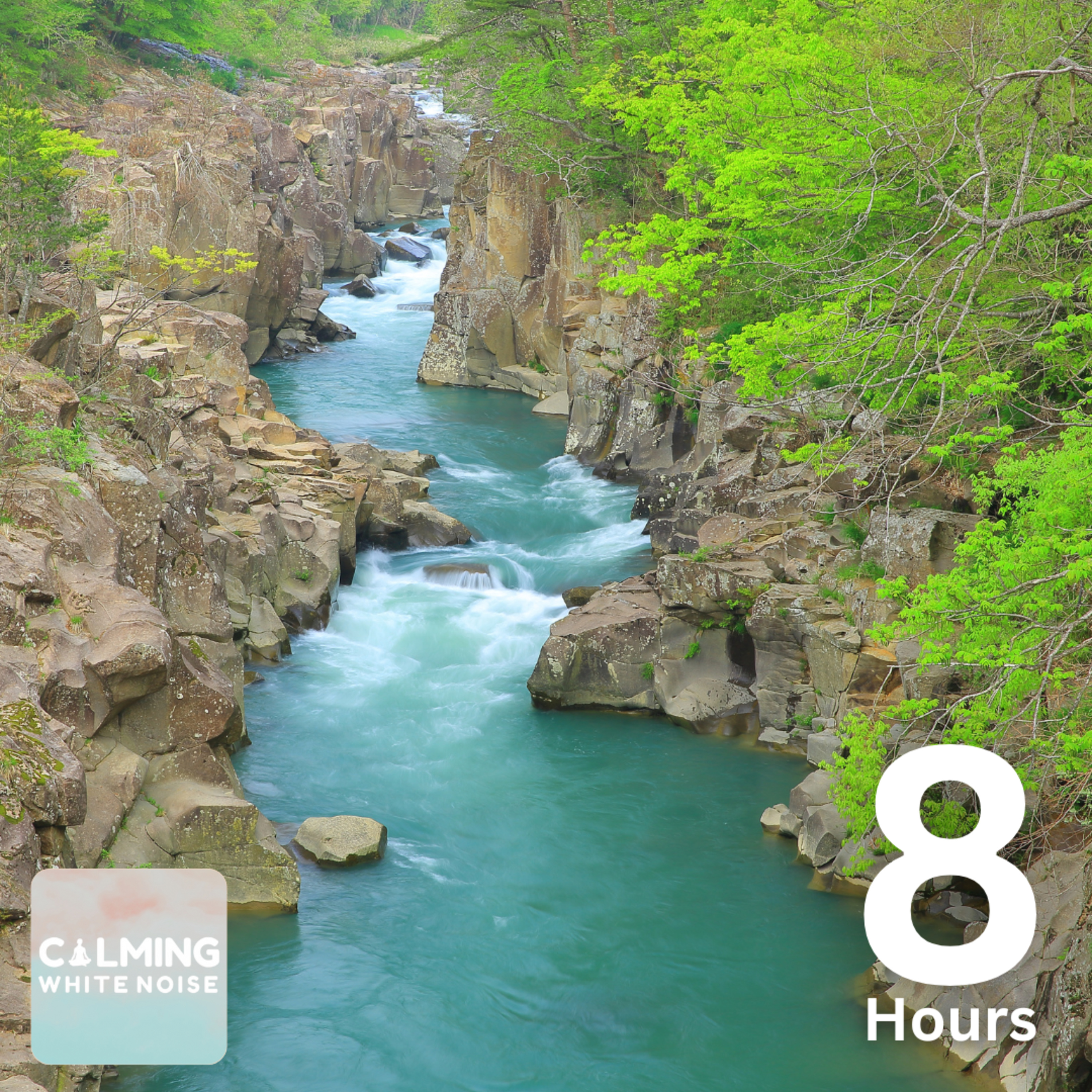 Tranquil Rushing Mountain Stream (8 Hours) | White Noise for Sleep, Meditation, or Soothe a Baby