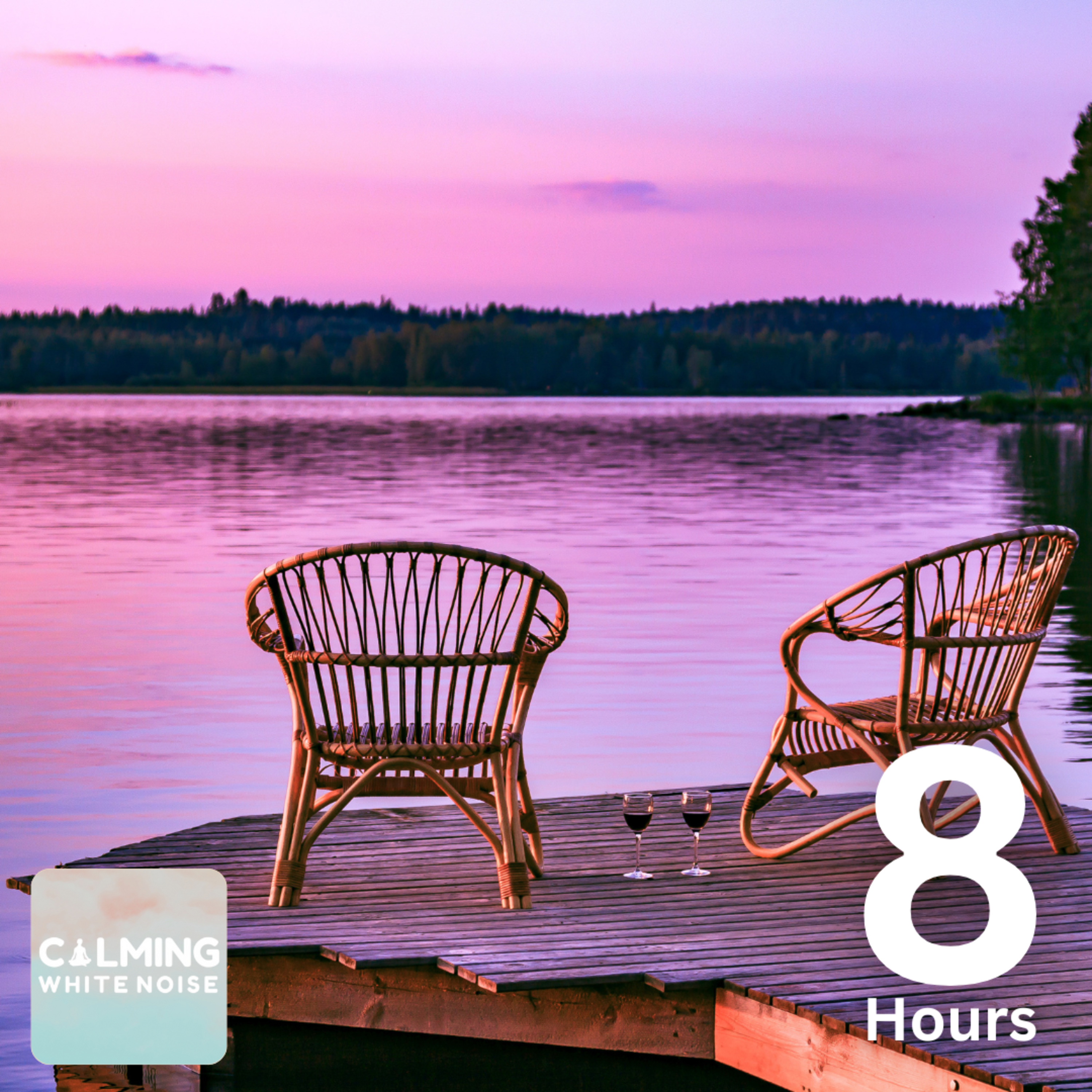 Lake Waves Crashing on Dock (8 Hours) | The Best White Noise for Sleeping