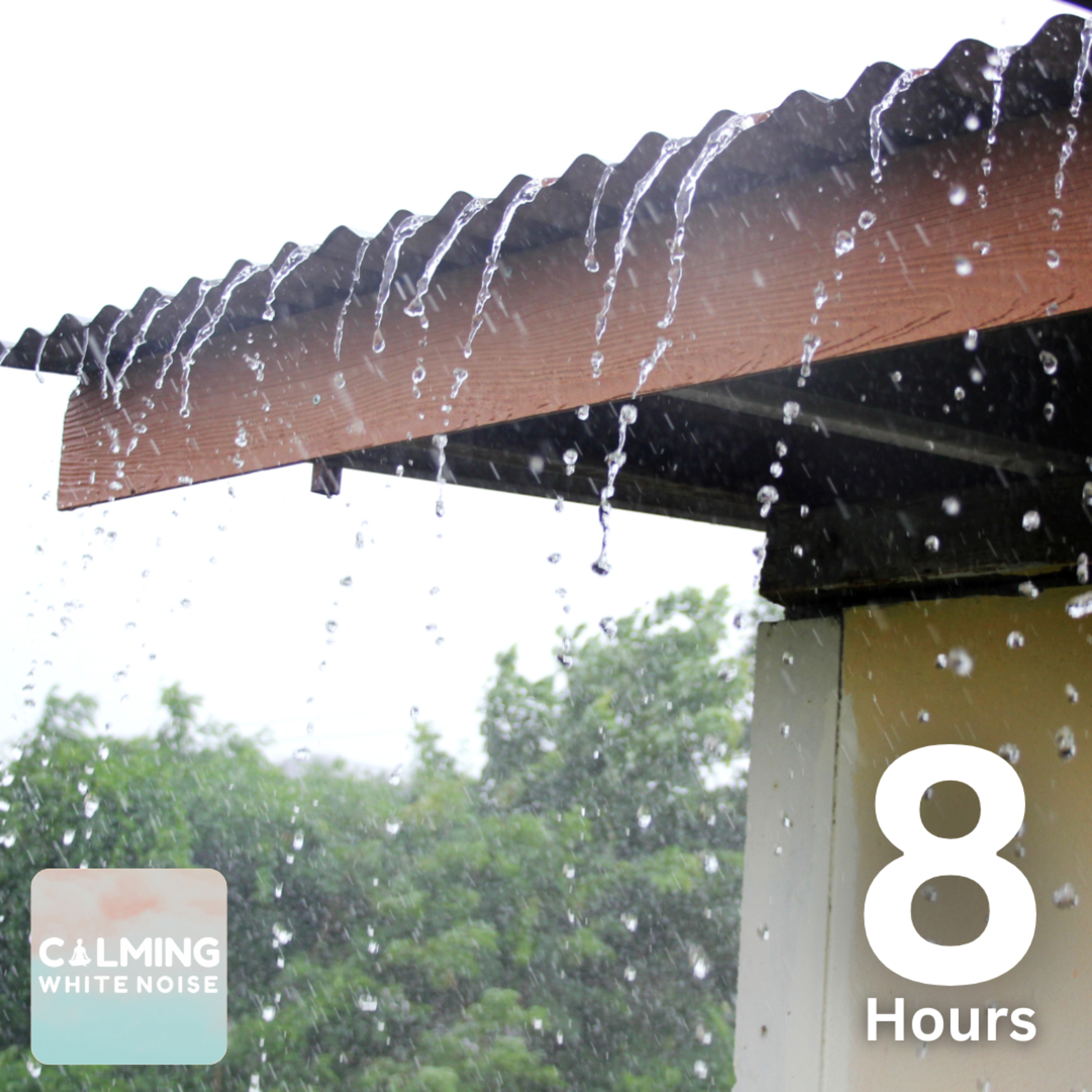 Peaceful Rain on Tin Roof (8 Hours) | White Noise Rain Sounds for Sleeping