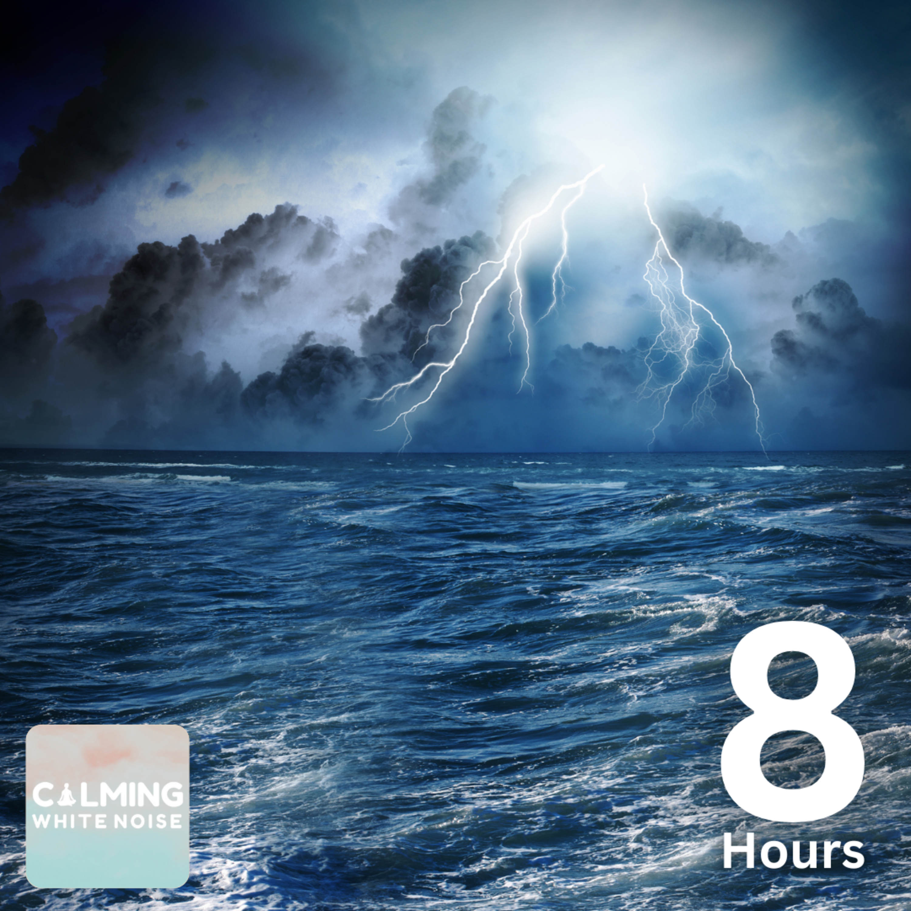 Thunderstorm at Sea Sounds for Sleeping (8 Hours) | Rolling Thunder with Ocean Waves Ambience episode artwork