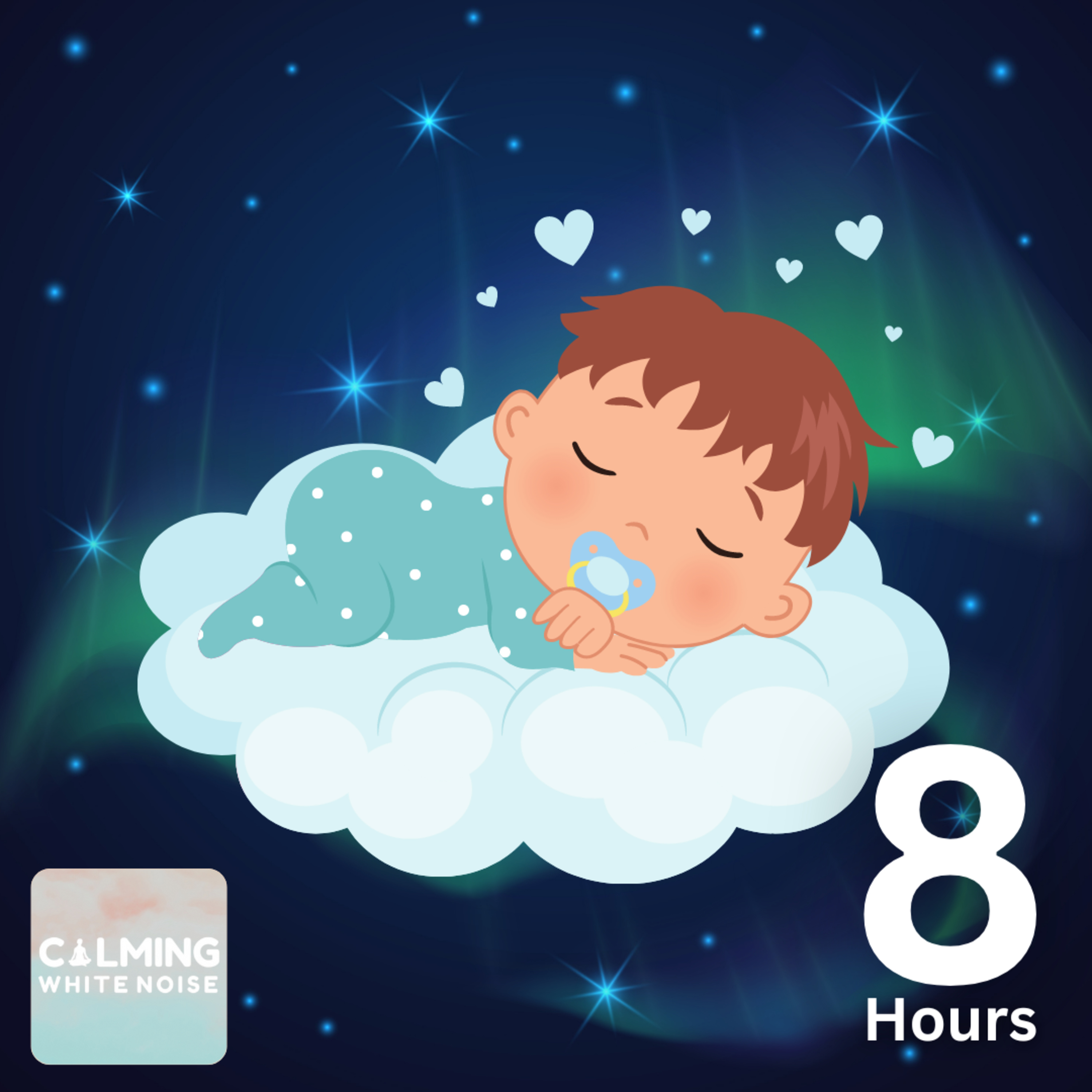 White Noise for Babies 🌙 | 8 Hours of Rolling White Noise to Help Your Baby Sleep episode artwork