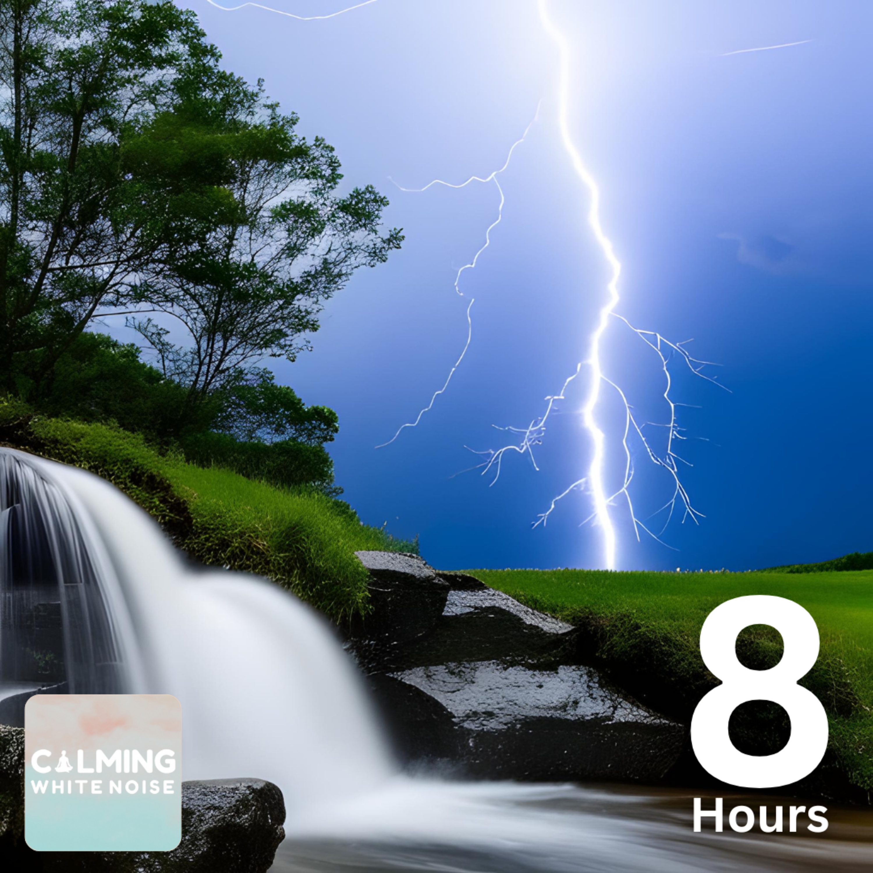 Jungle Waterfall with Rain and Thunder Sounds for Sleep & Meditation (8 Hours) episode artwork