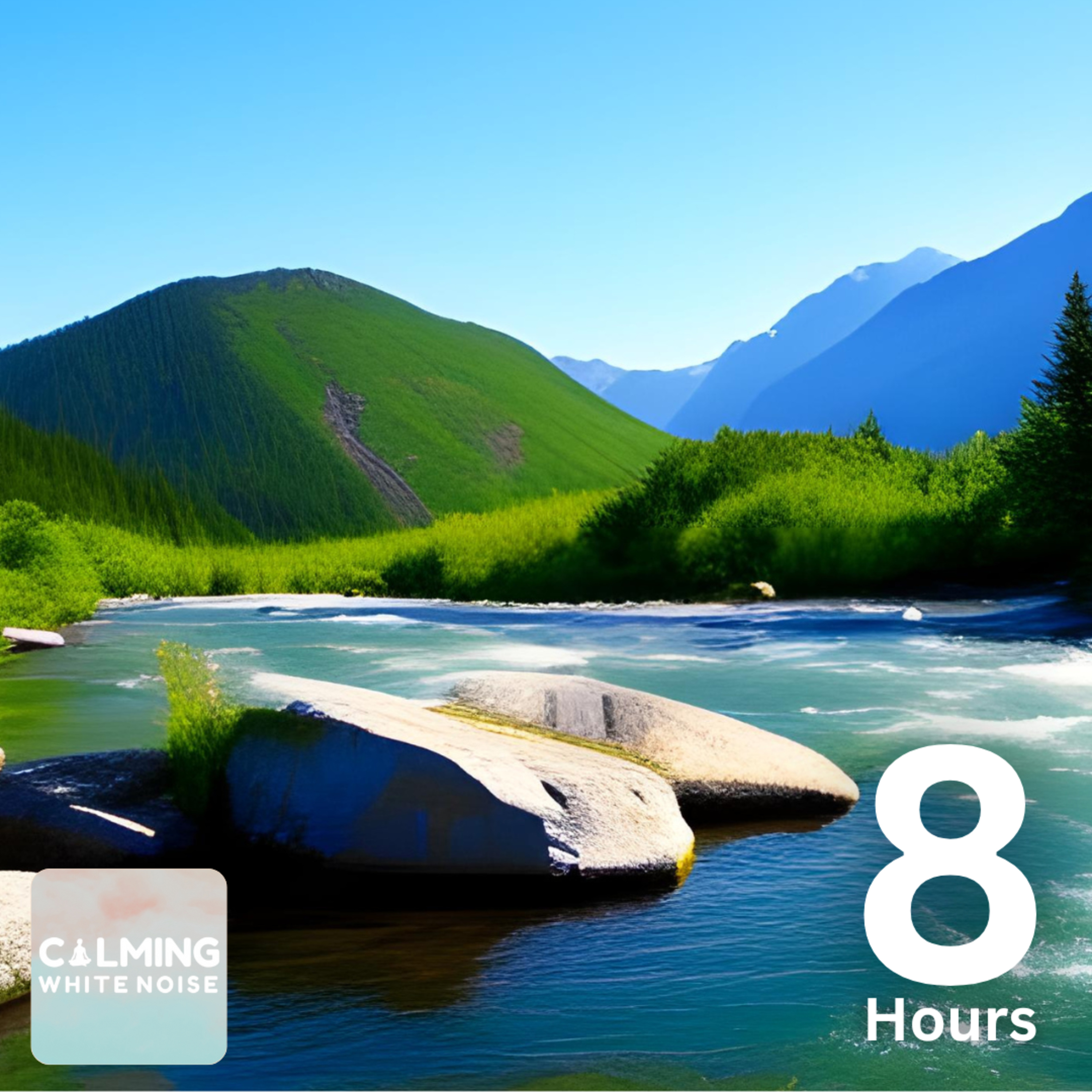 Pink Noise Therapy (8 Hours) | Ultimate Tinnitus Relief with Relaxing River Sounds
