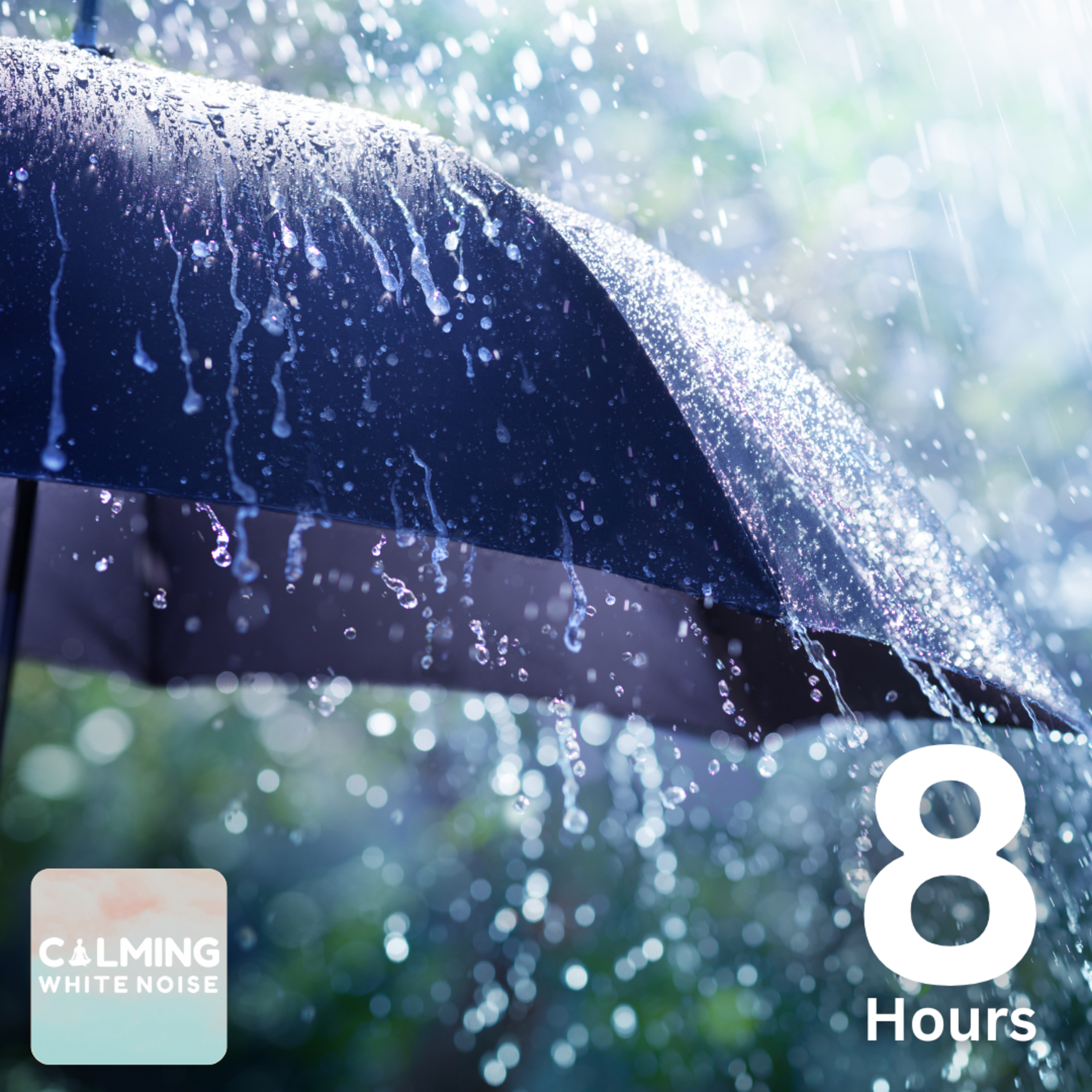 Brown Noise: Heavy Rain Sounds for Deep Sleep 🌧️💤 (8 Hours)