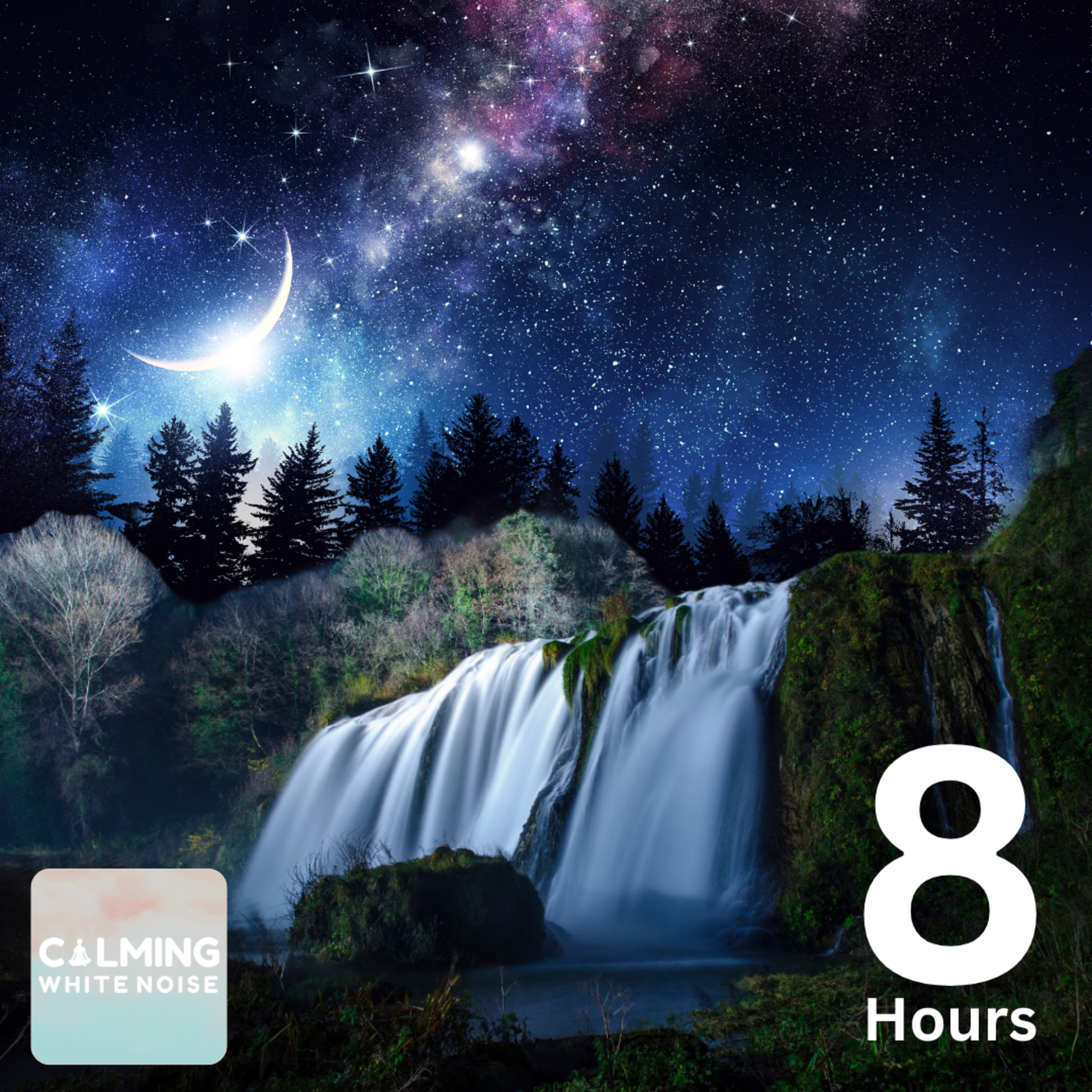 Relaxing Waterfall Sounds for Sleep (8 Hours) | Fall Asleep & Stay Sleeping with Water White Noise episode artwork