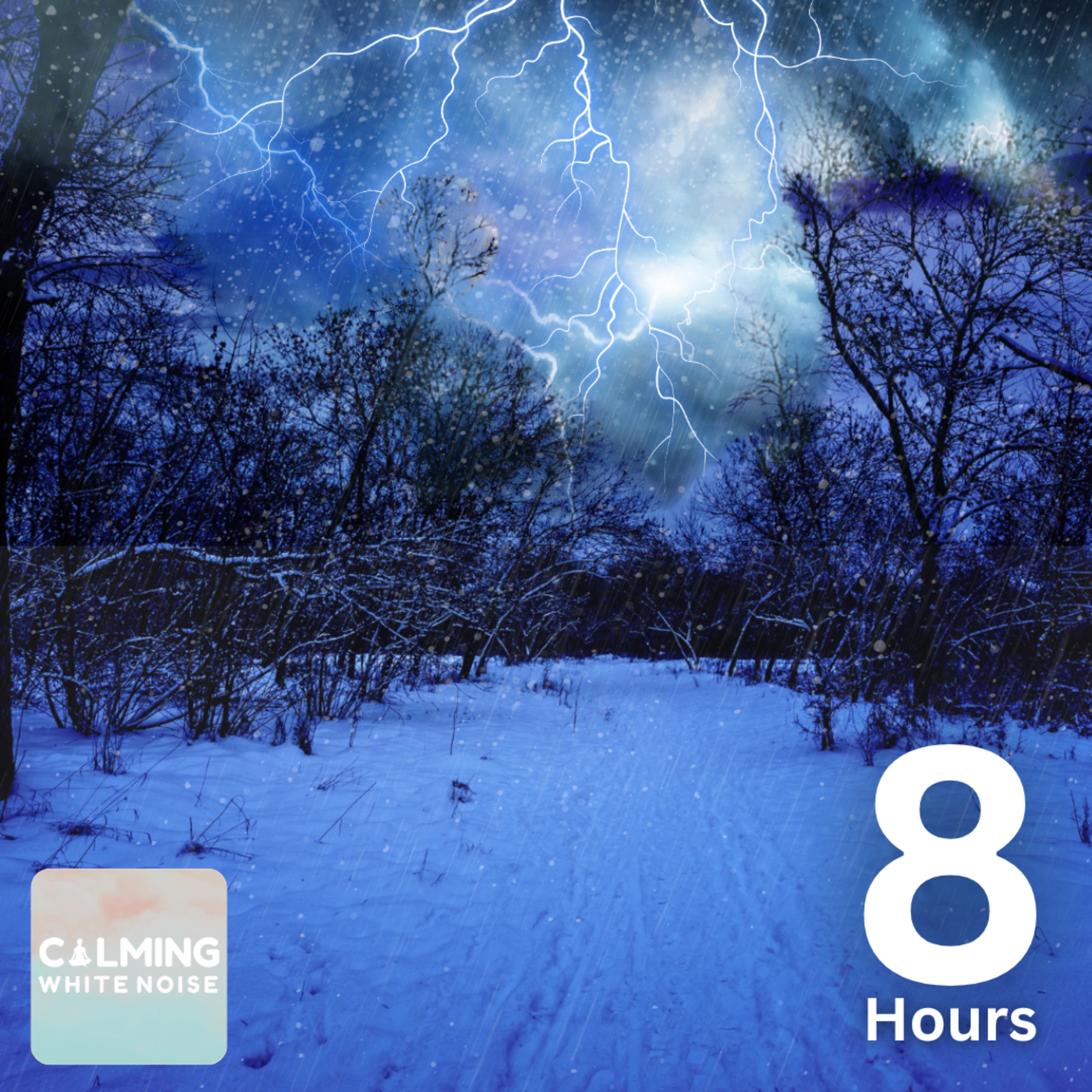 Winter Thunderstorm Sounds (8 Hours) | Hail, Rain and Non-Stop Thunder Sounds
