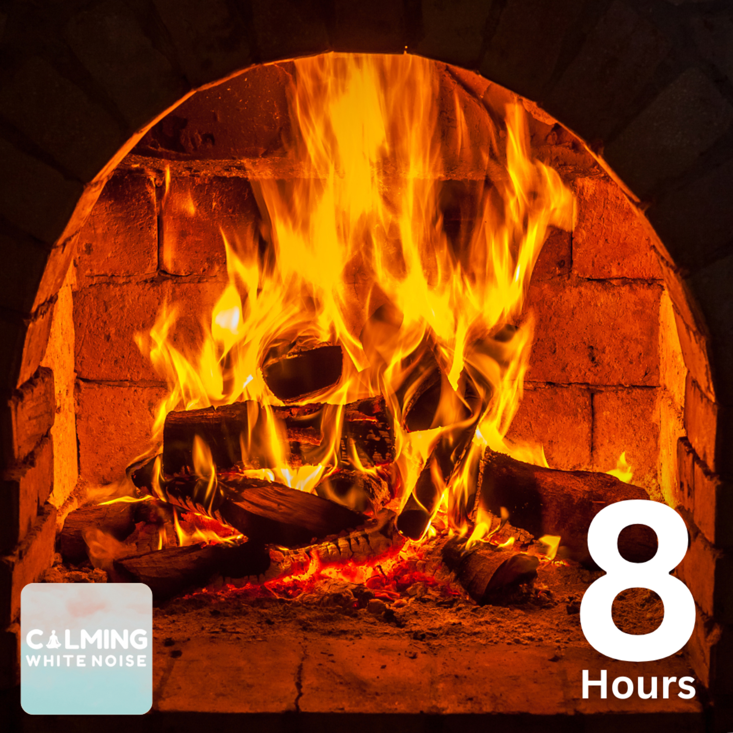 Relaxing Fireplace Ambience (8 Hours) | Crackling Firewood Sound for a Cozy Evening episode artwork