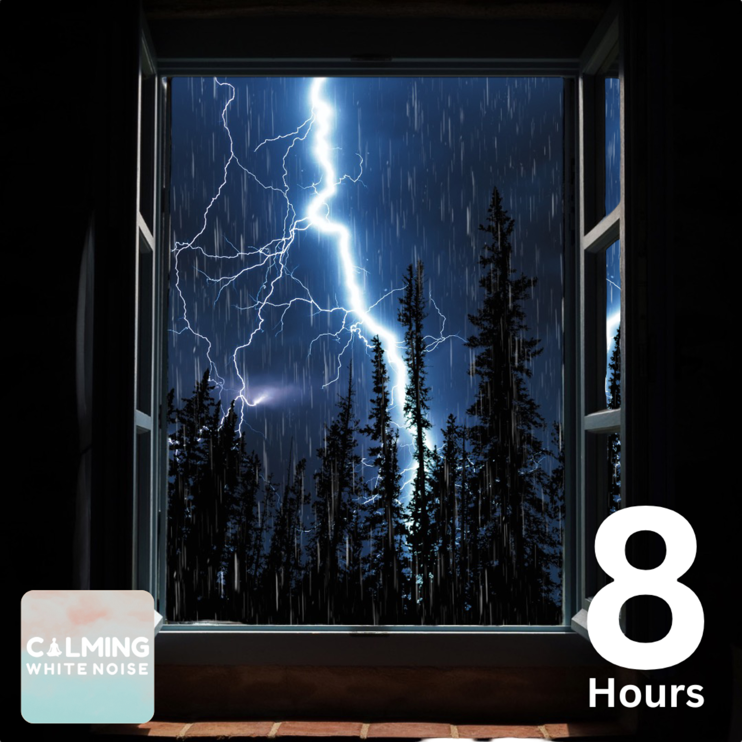 Cozy Cabin Thunderstorm (8 Hours) | Heavy Rain & Crackling Fire for Sleeping episode artwork