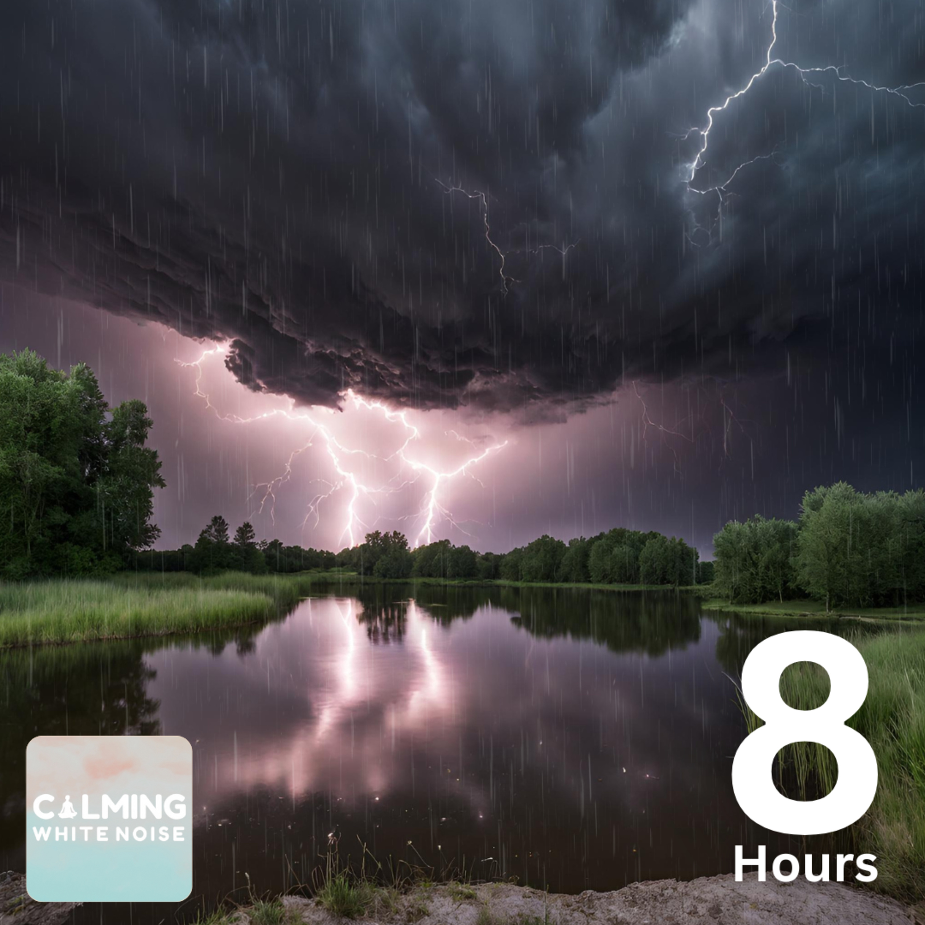 Relaxing Rain and Thunderstorm Sounds for Sleep (8 Hours)