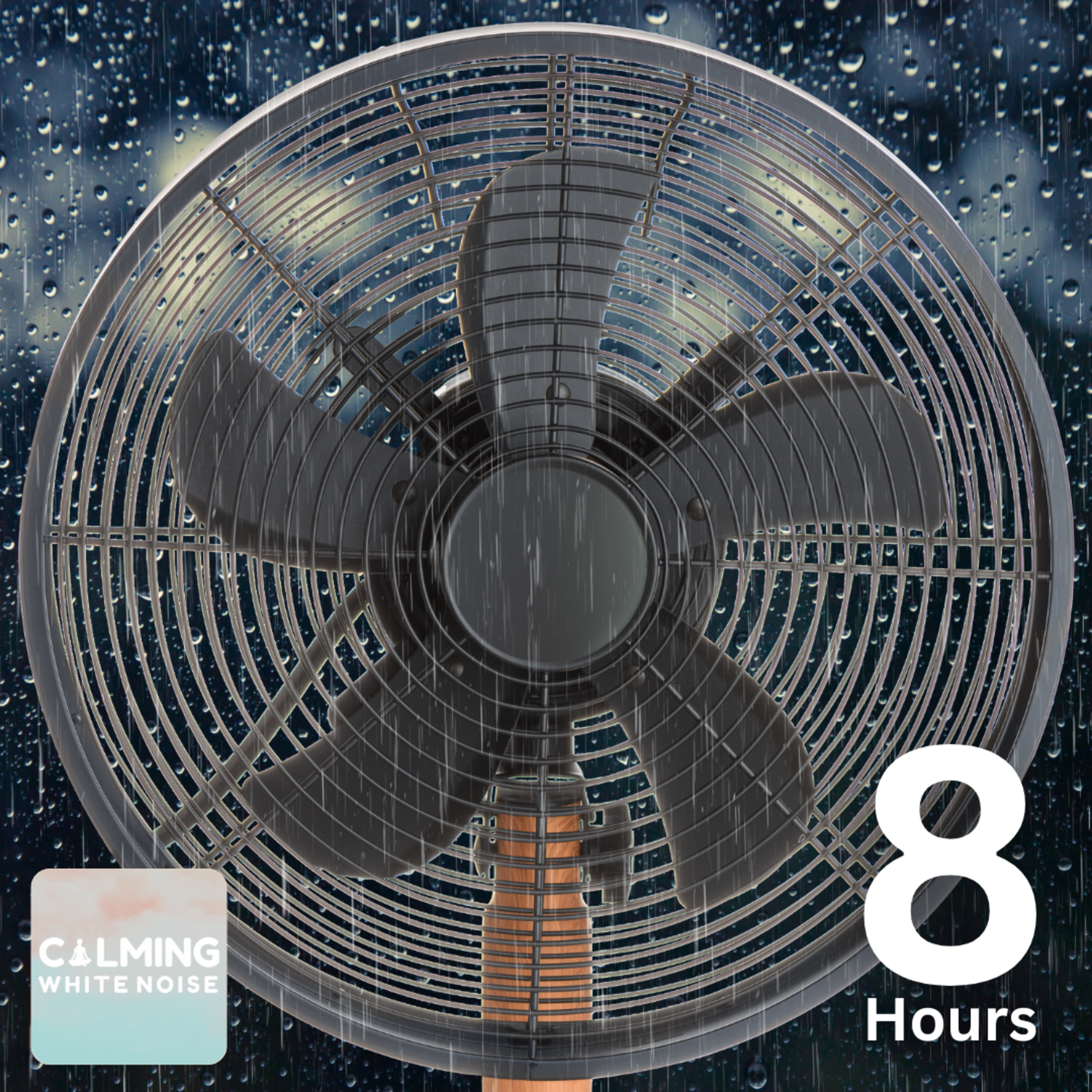 Goodbye Insomnia! Relaxing Fan Noise with Rain Sounds for Full Nights Sleep (8 Hours) episode artwork