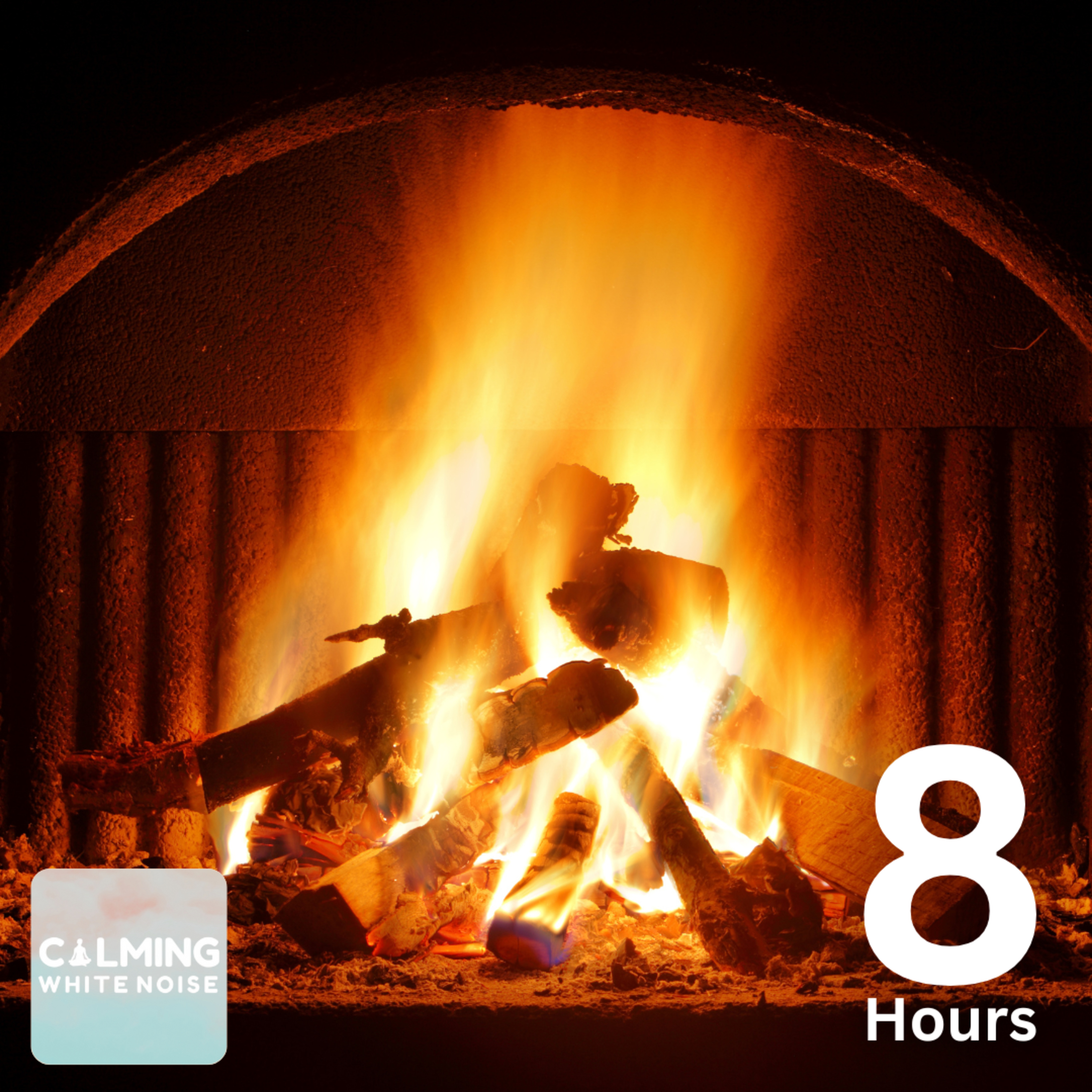 Cozy Fireplace Burning with Crackling Firewood Sounds 🔥 (8 Hours)